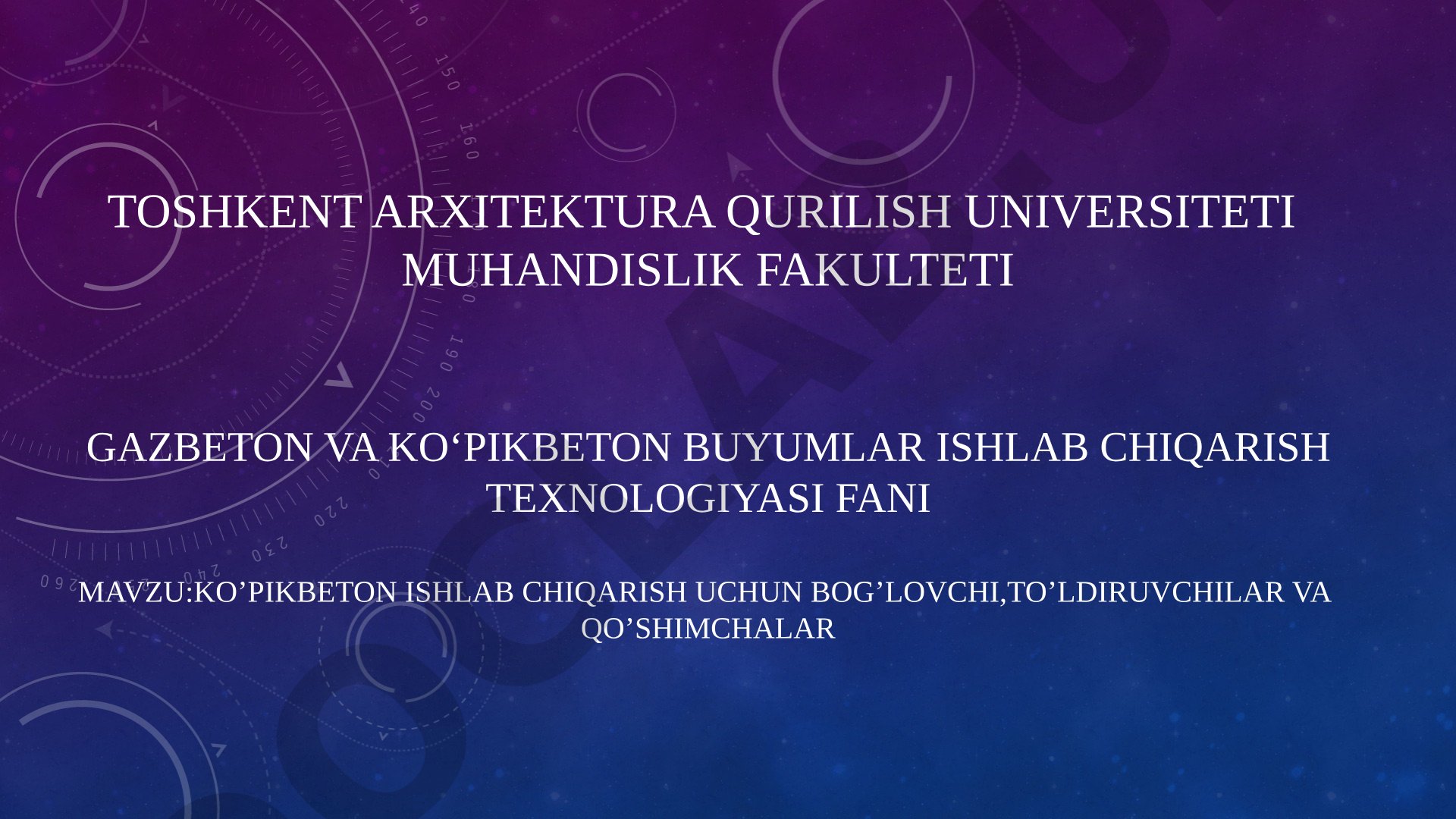 Ko'pikbeton ishlab chiqarish uchun bog'lovchi, to'ldiruvchilar va qo'shimchalar