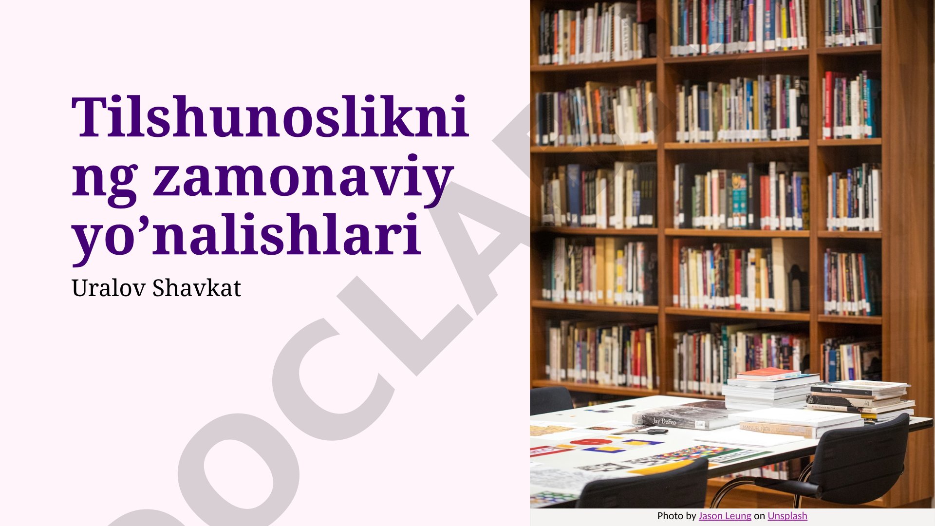 Zamonaviy tilshunoslik yo’nalishlari, kognitiv va kompyuter lingvistikasi haqida