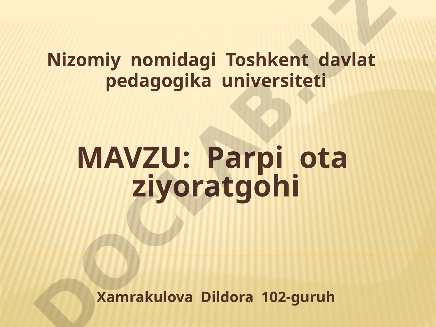 Parpi ota ziyoratgohi