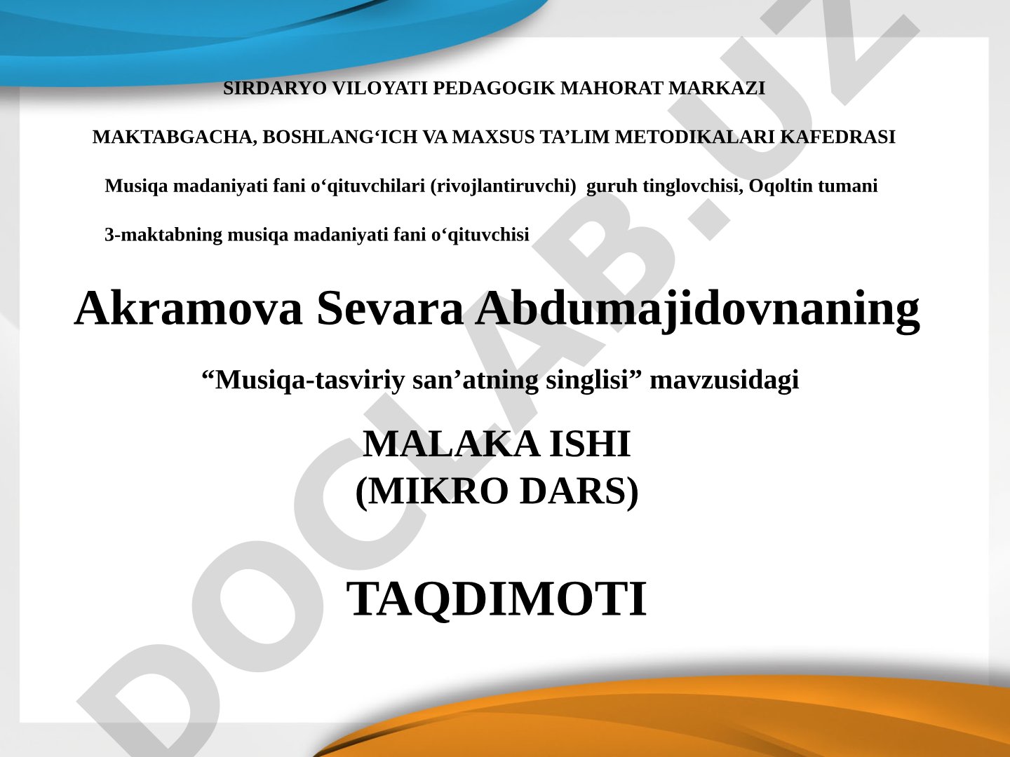 Musiqa-tasviriy san'atning singlisi