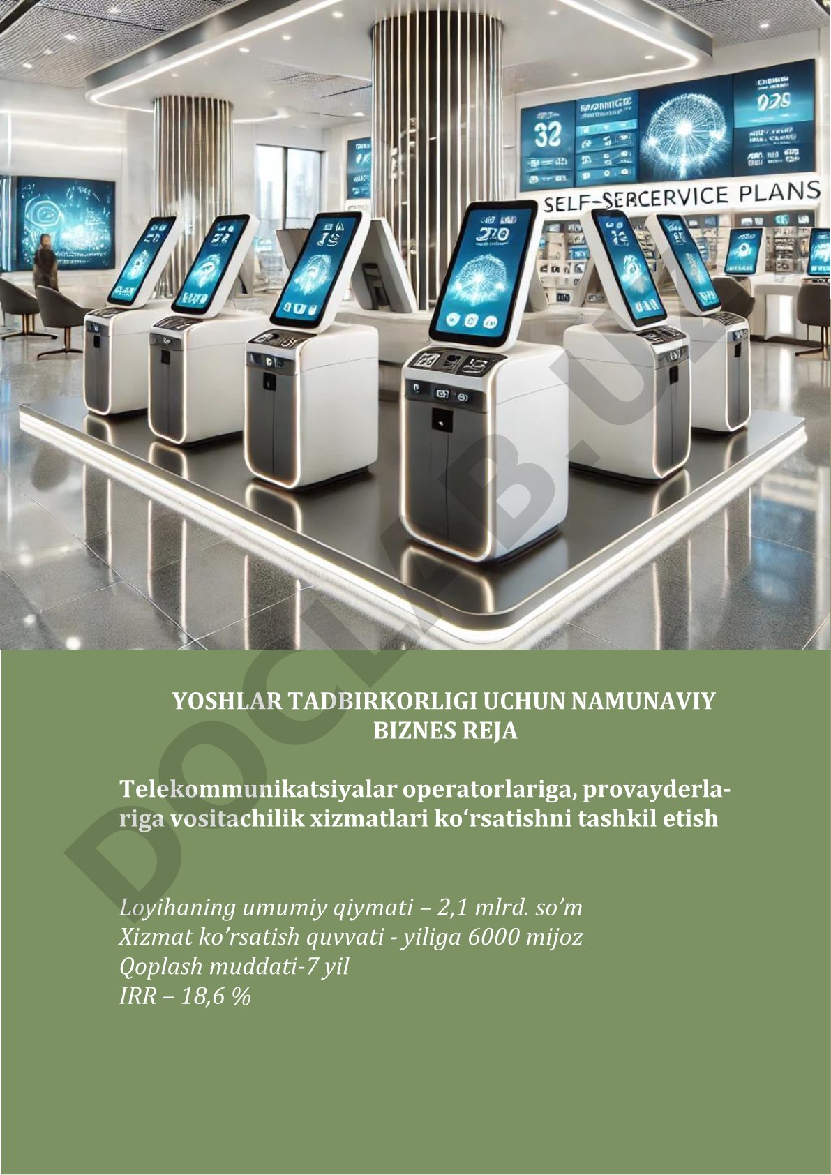 Telekommunikatsiyalar operatorlariga, provayderlariga vositachilik xizmatlari ko‘rsatishni tashkil etish