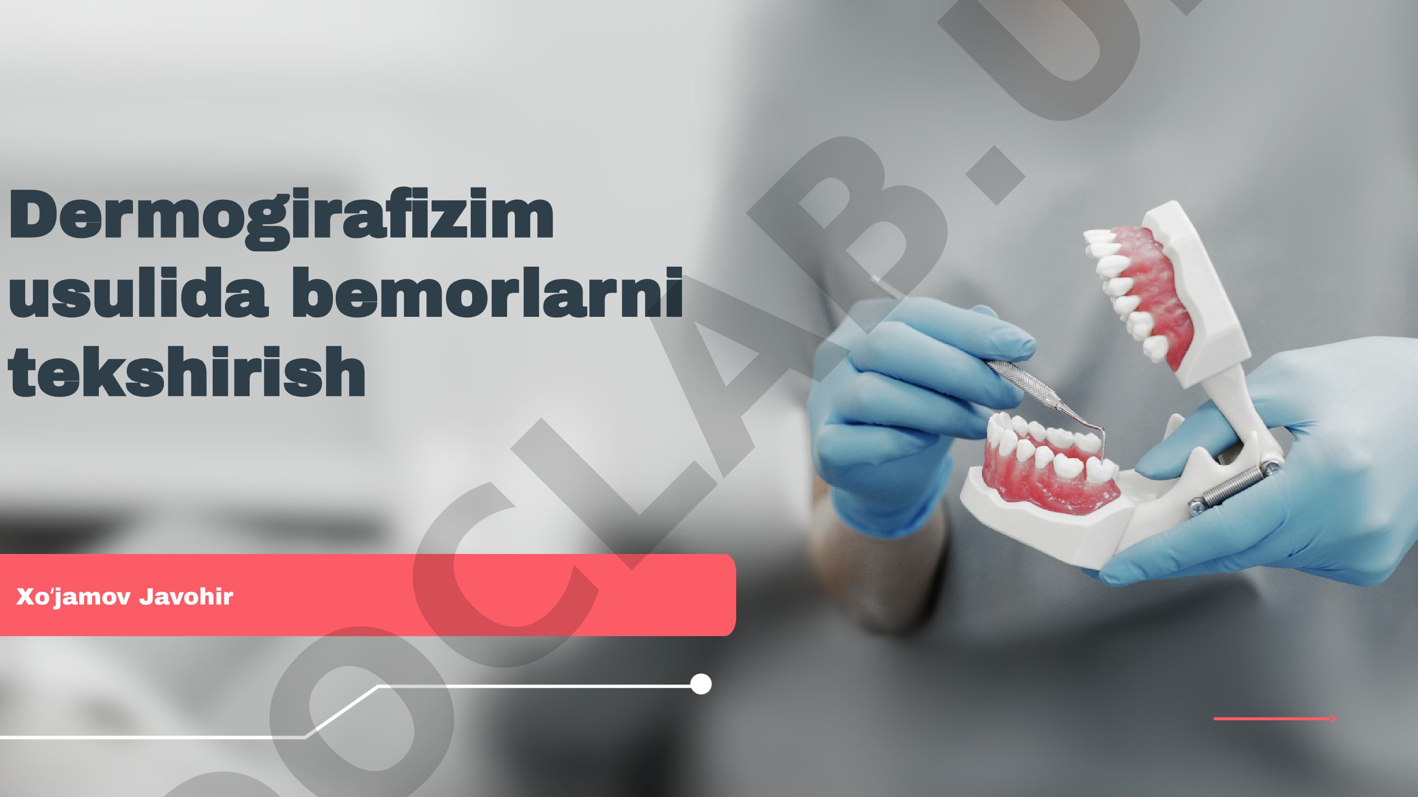 Dermogirafizim usulida bemorlarni tekshirish