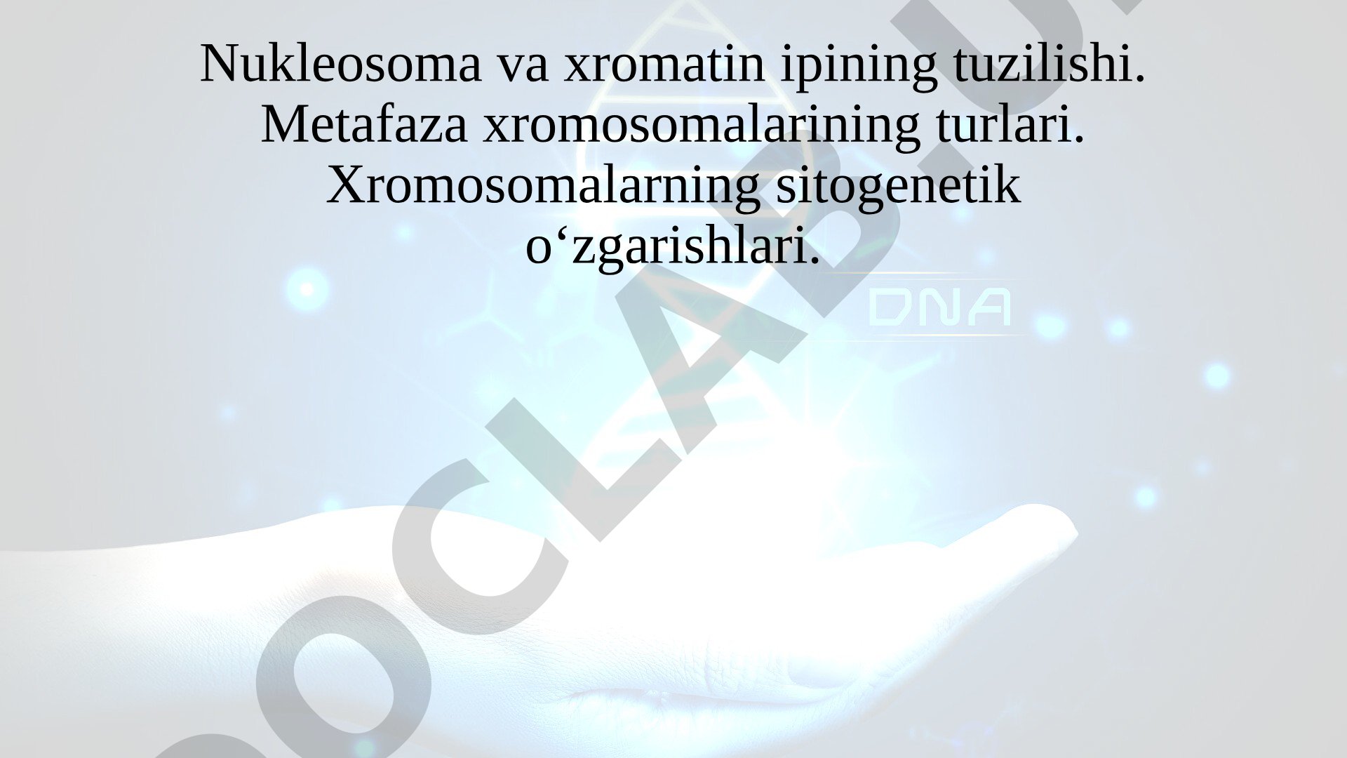 Nukleosoma va xromatin ipining tuzilishi