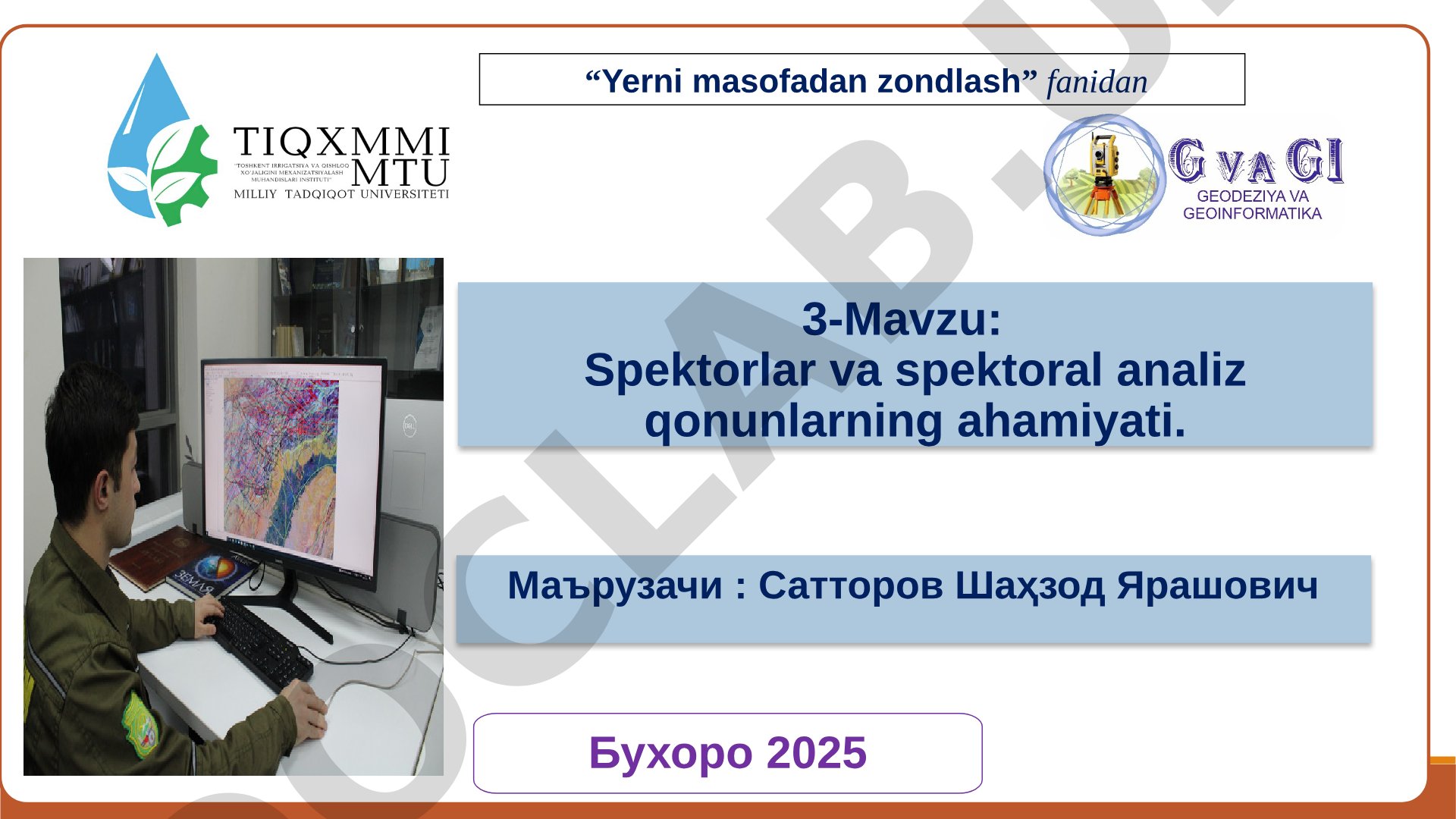 Spektorlar va spektoral analiz qonunlarning ahamiyati