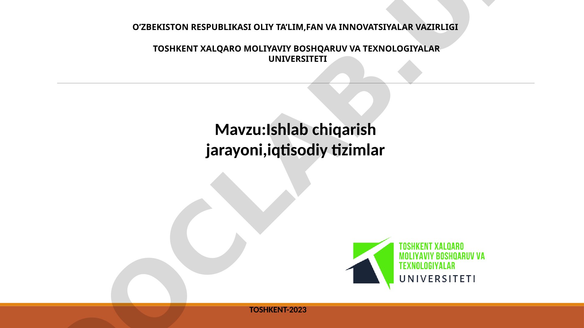 Ishlab chiqarish jarayoni, iqtisodiy tizimlar
