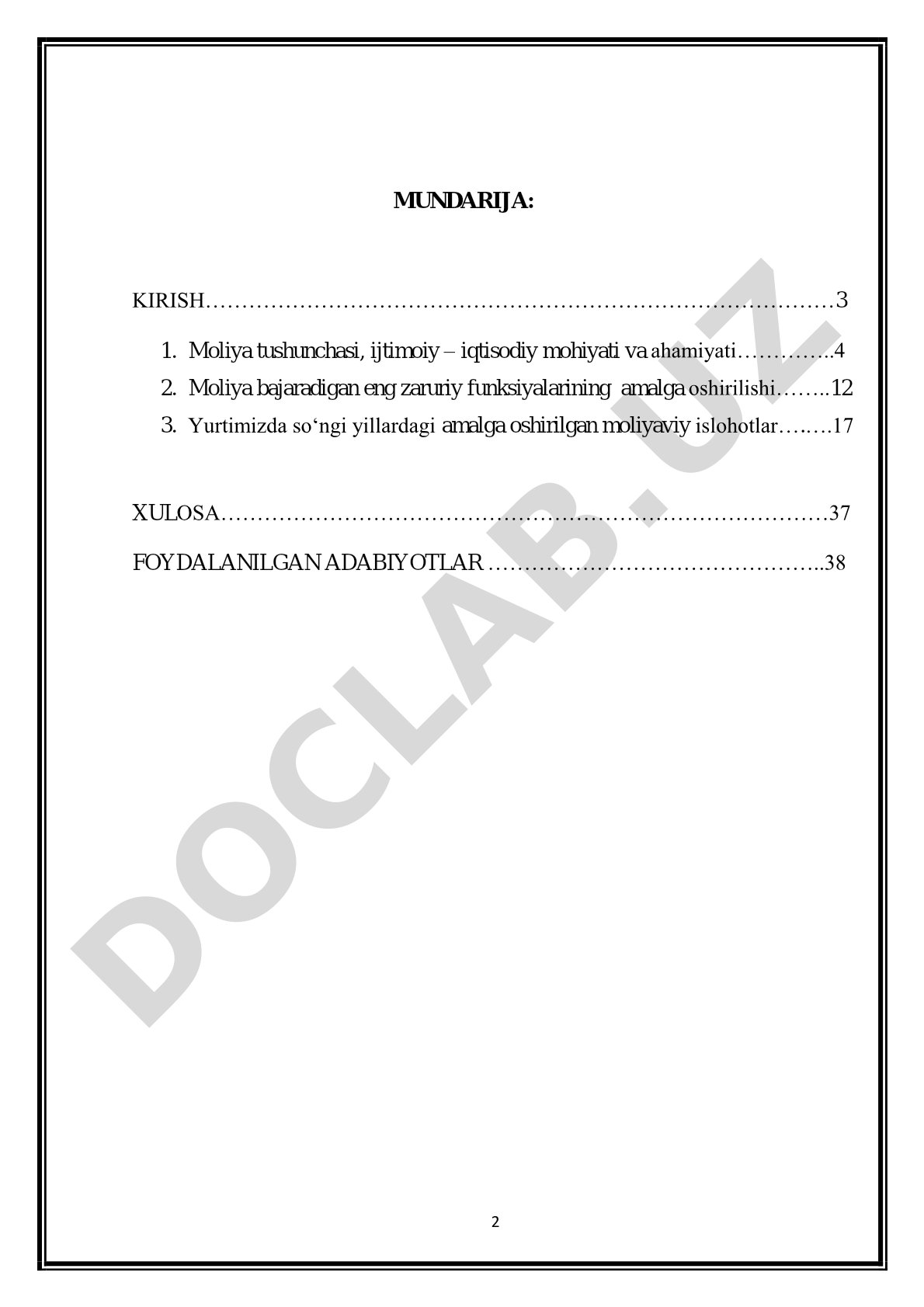Moliya-iqtisodiy kategoriya sifatida