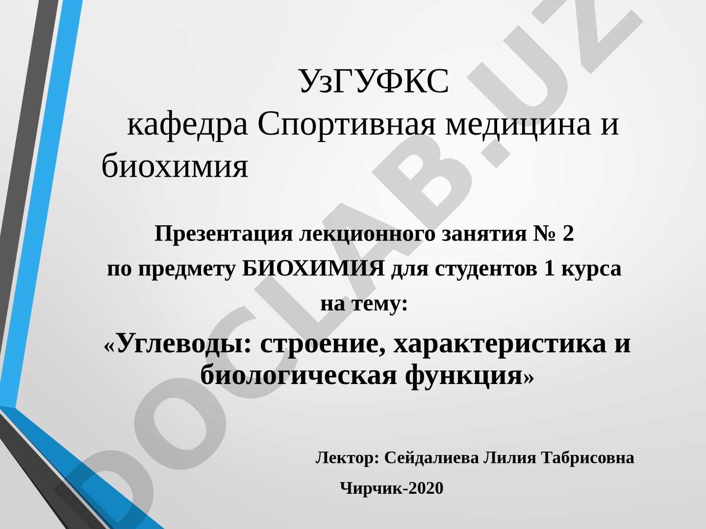 Углеводы: строение, характеристика и биологическая функция