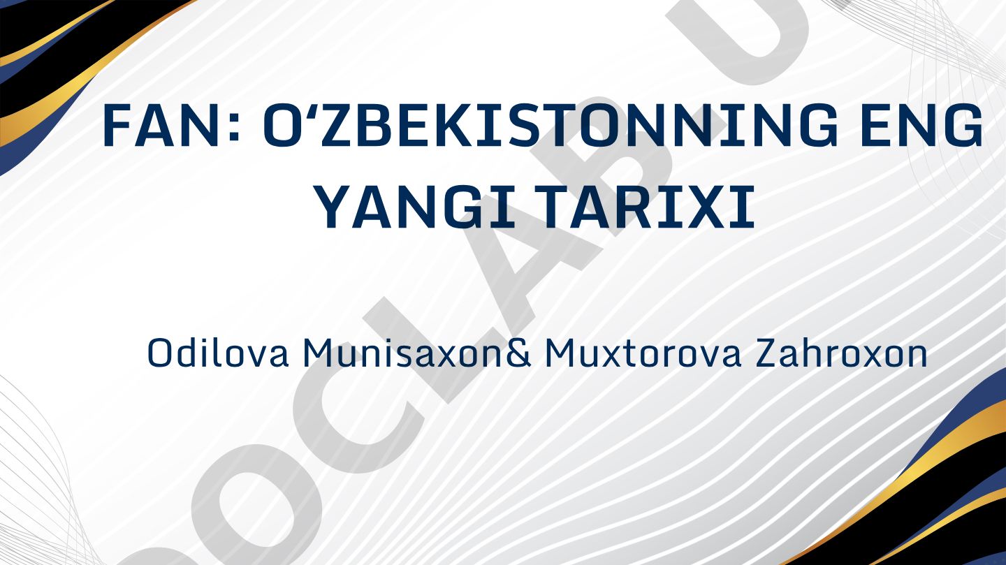 O'zbekistonning xalqaro tashkilotlar bilan hamkorligi