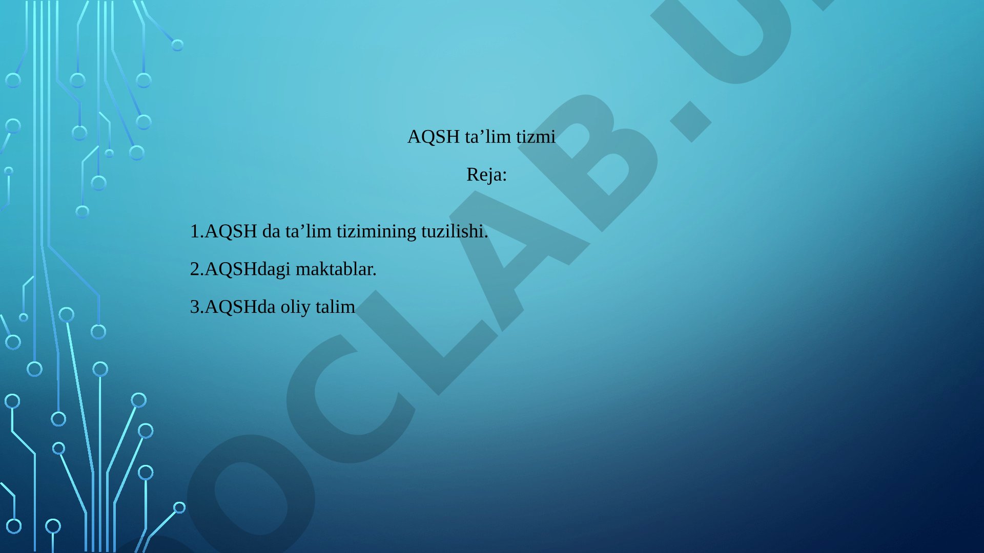 AQSH ta’lim tizimi
