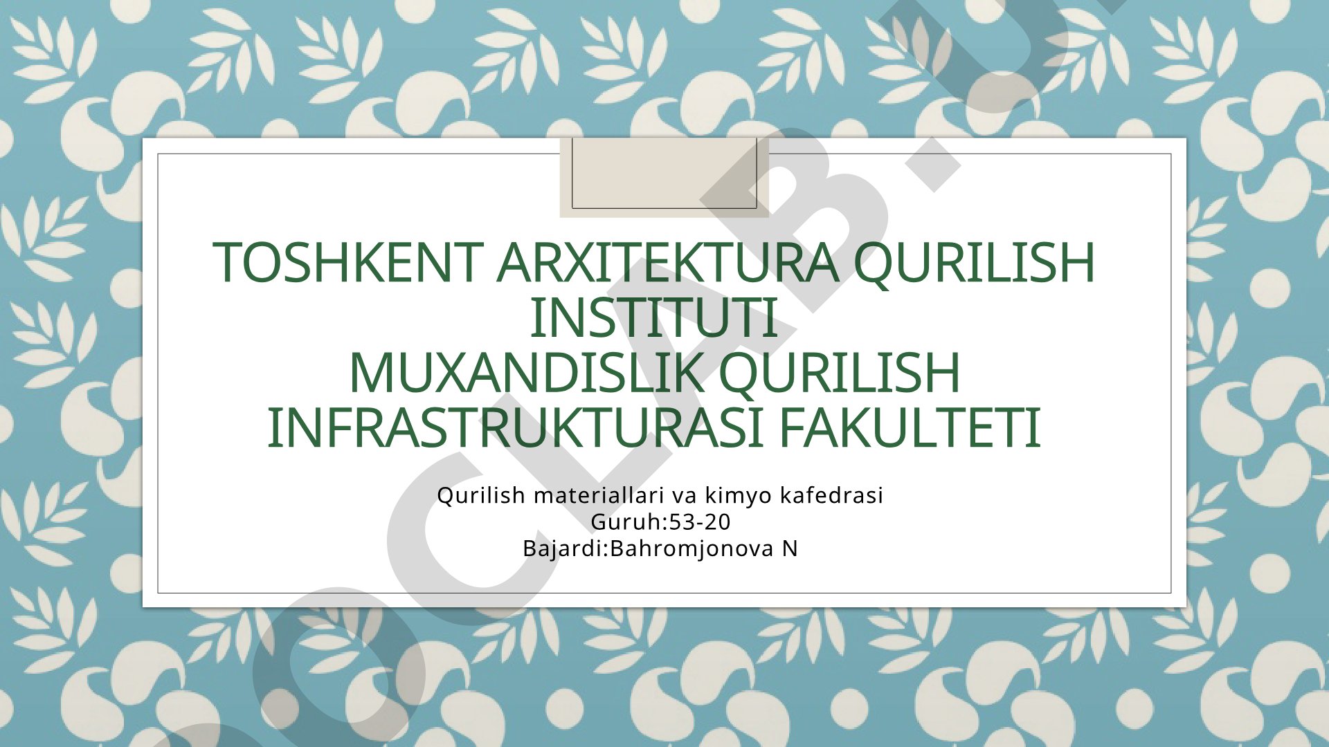 Chirmashib o'sadigan o'simliklar yordamida binolarni vertikal ko'kalamzorlashtirish