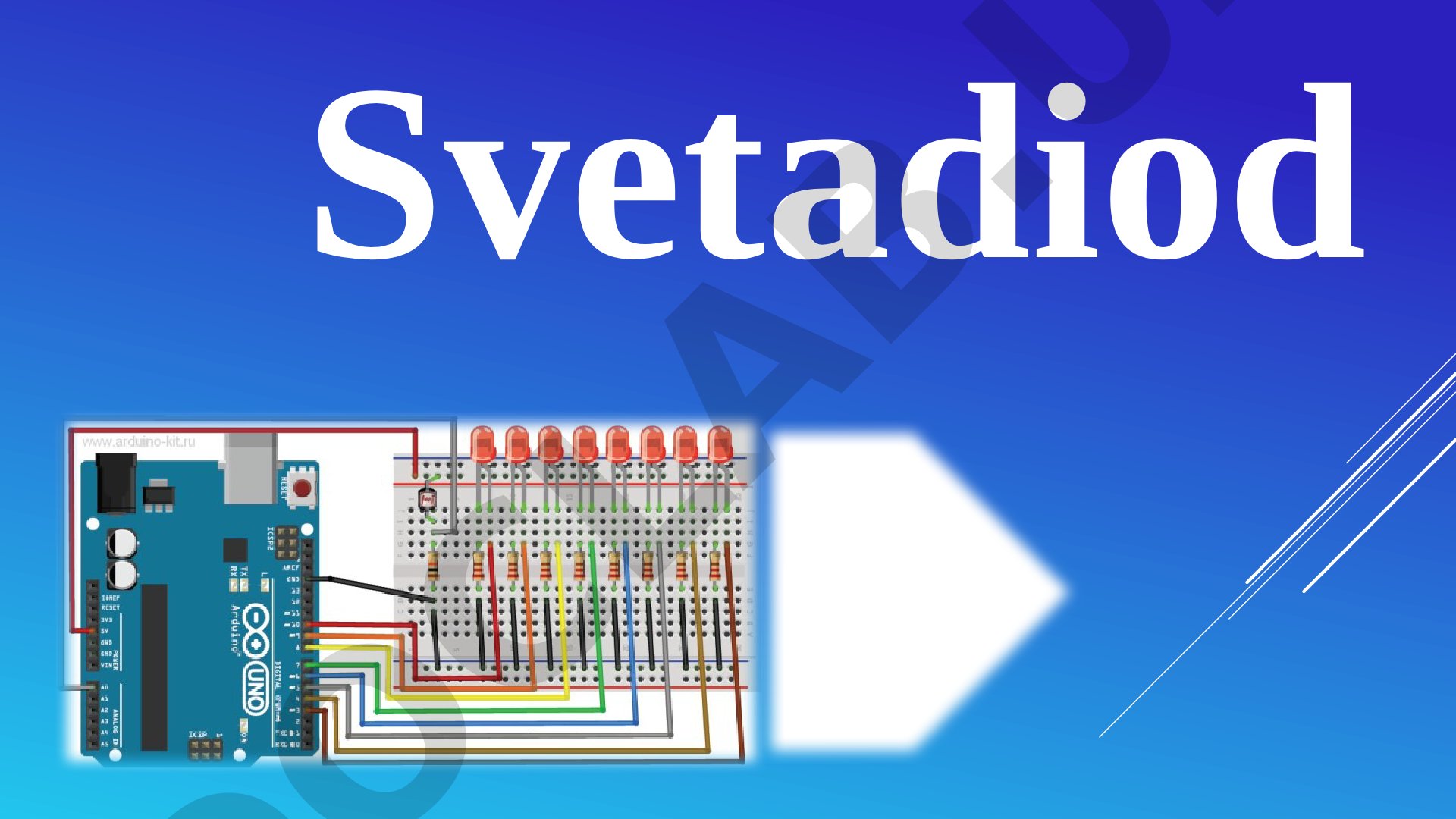 Arduino yordamida svetadiodlarni boshqarish