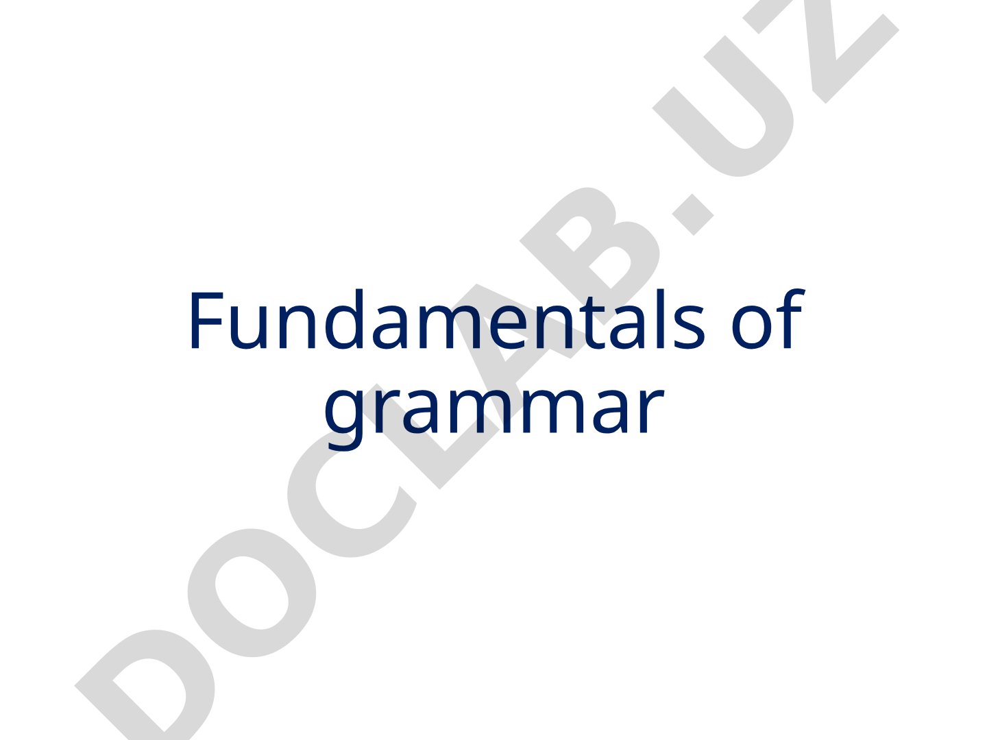 Grammatical Categories and Meanings