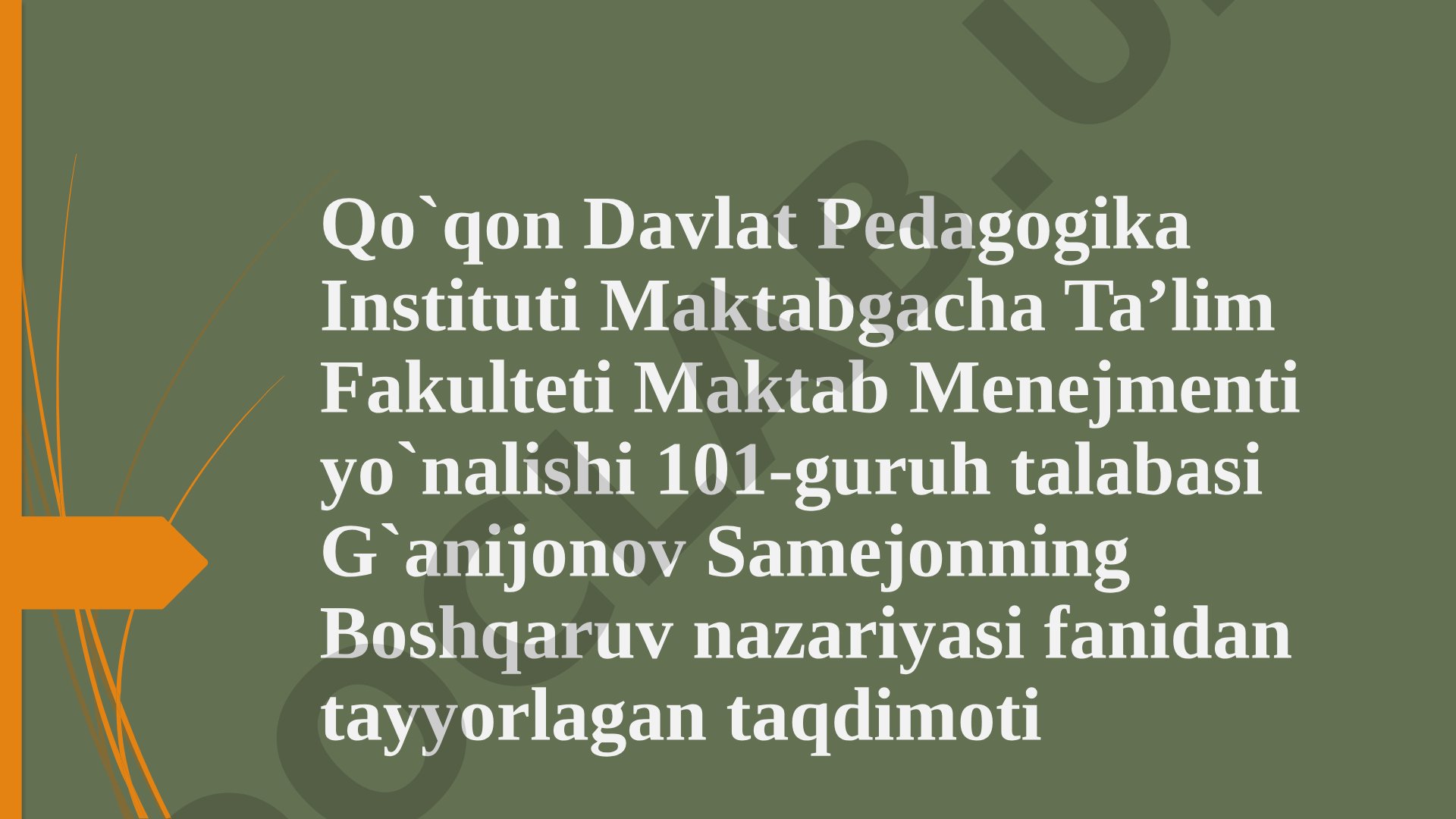 Boshqaruvning mohiyati uslubi va modellashtirish