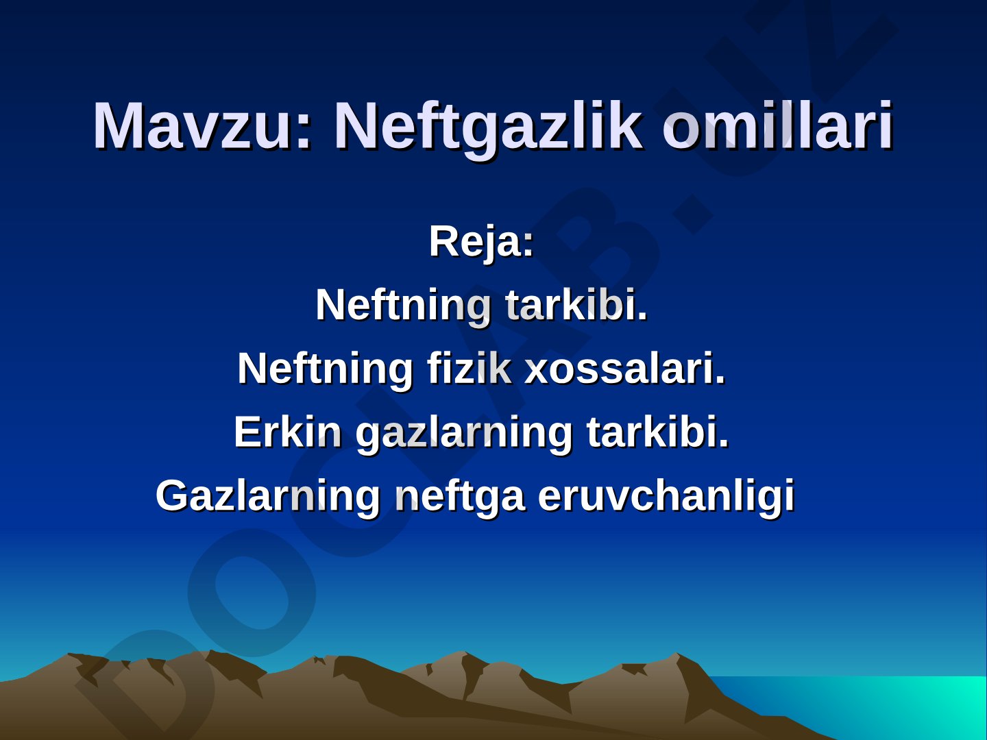 Neftgazlik omillari