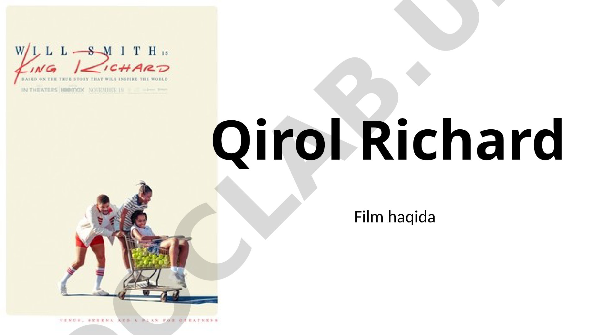 Qirol Richard Film haqida