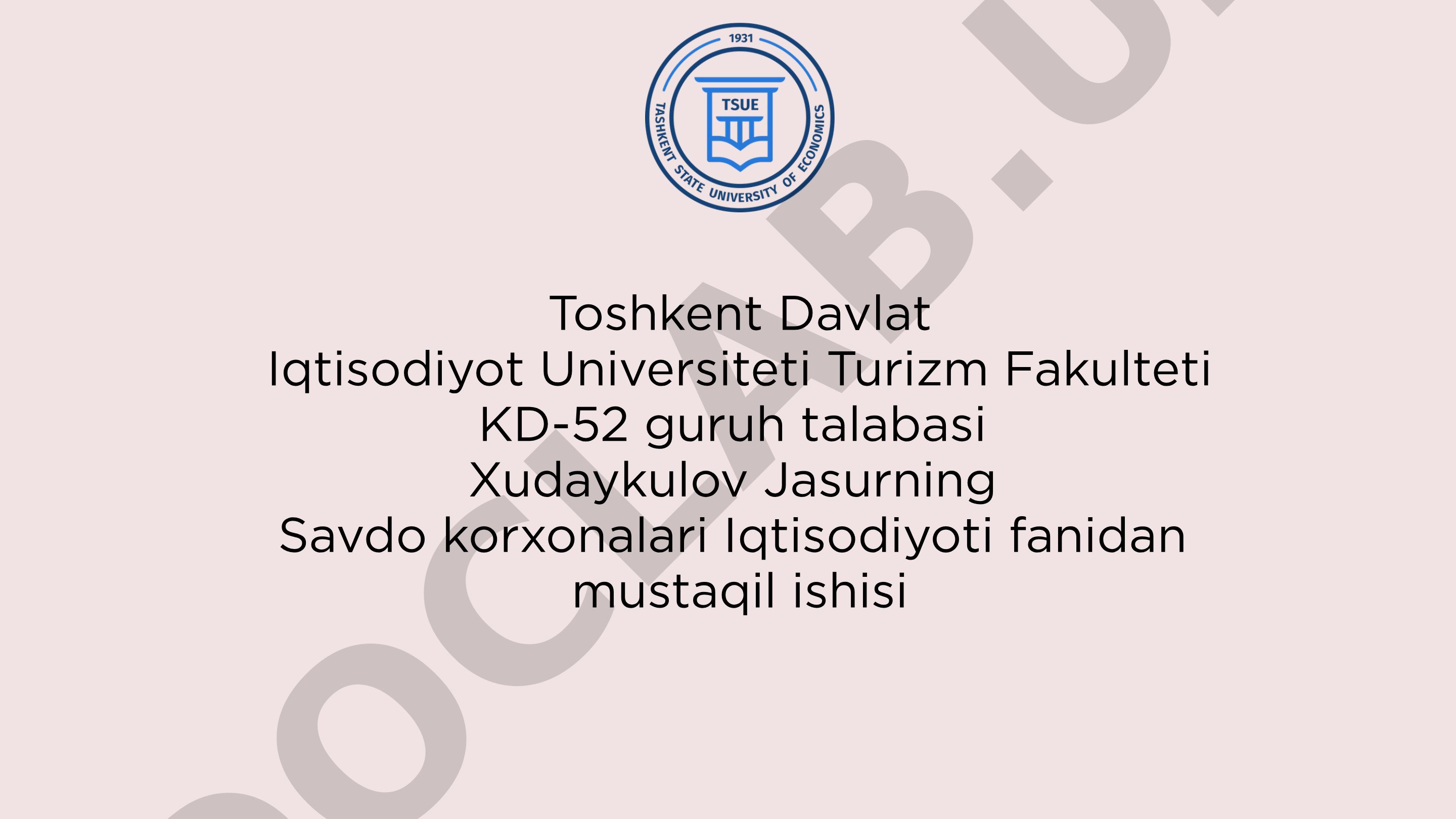 Elektron to’lov tizimlarining savdodagi ro’li