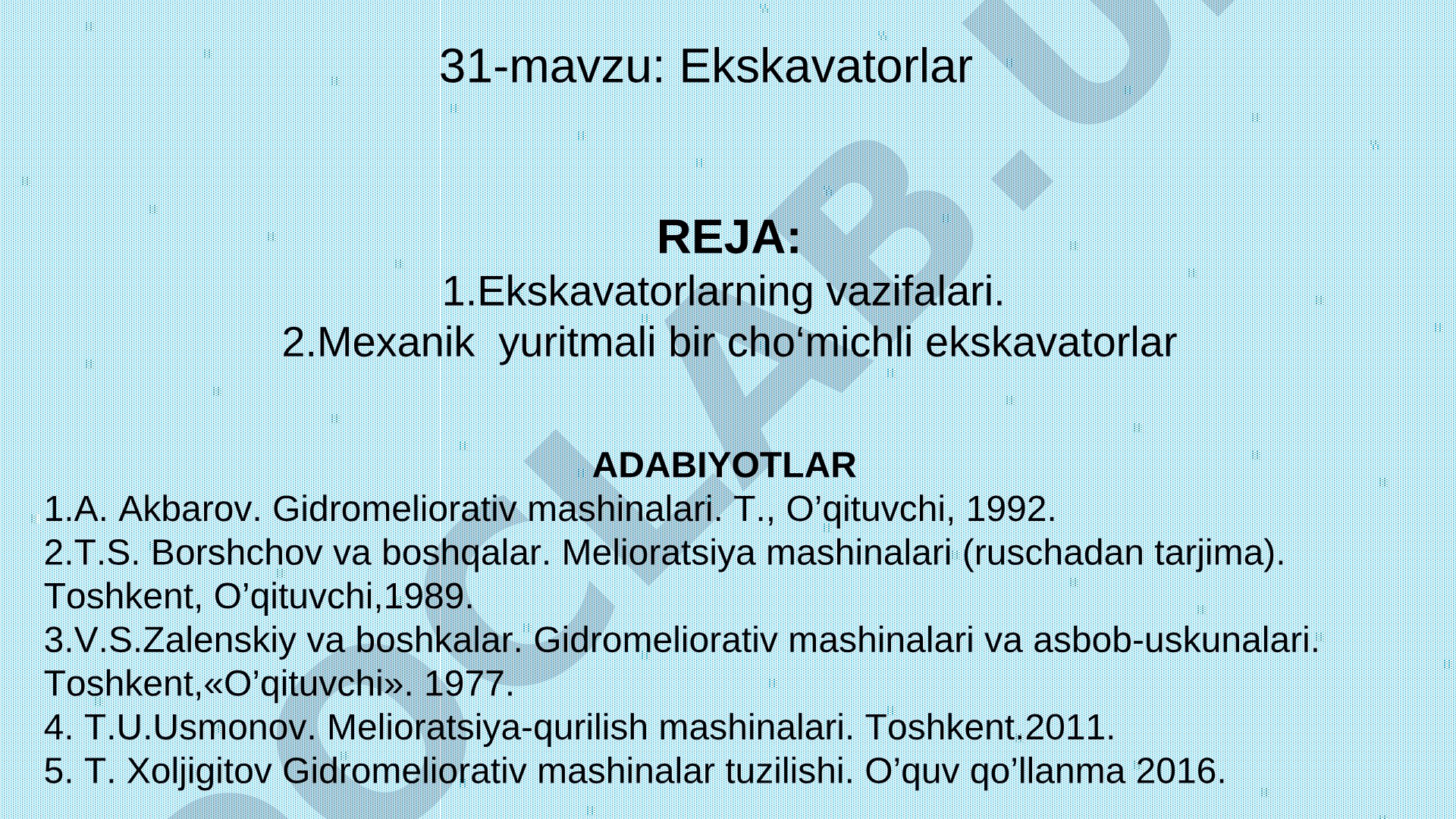 Ekskavatorlar