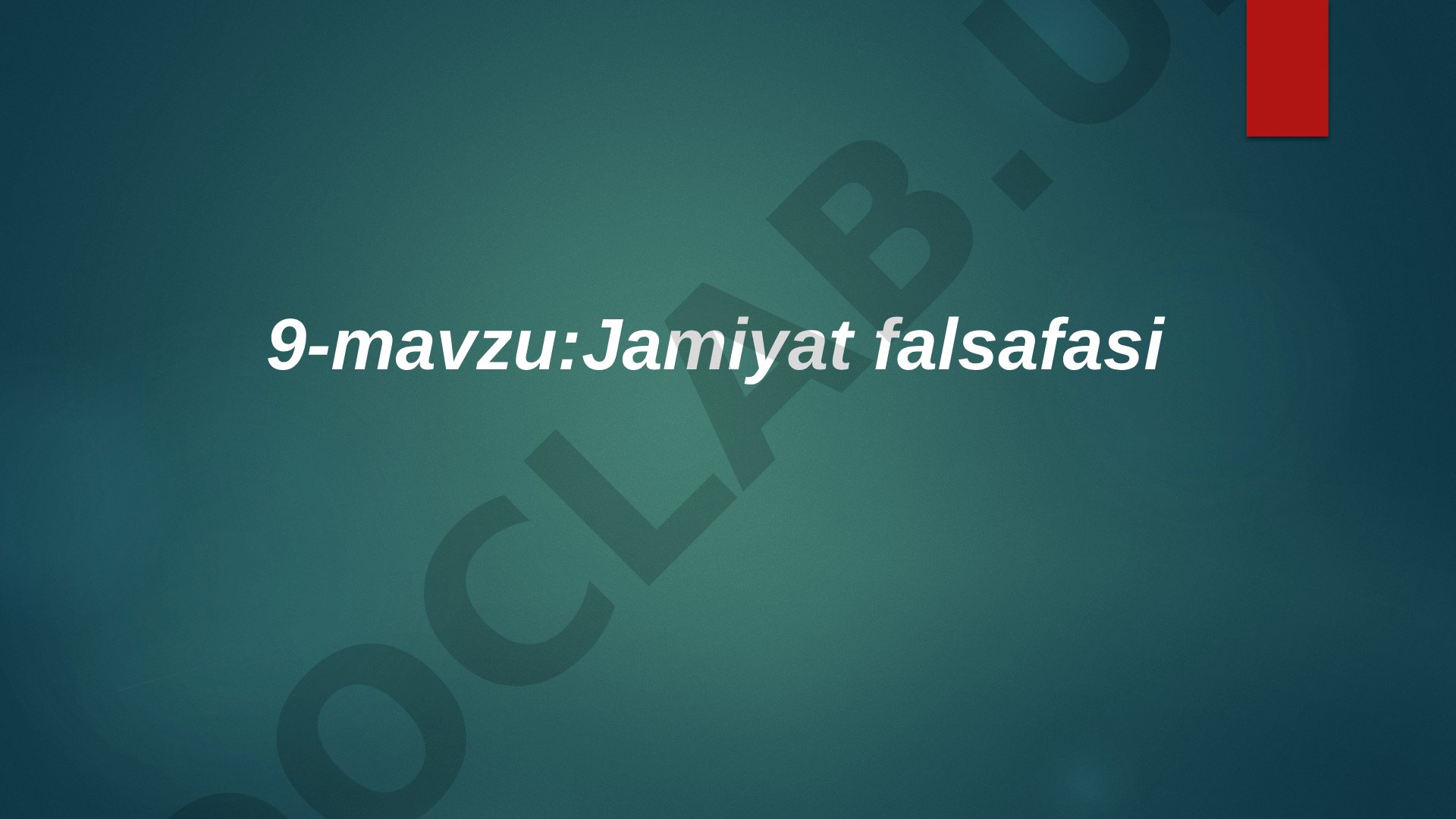 Jamiyat falsafasi