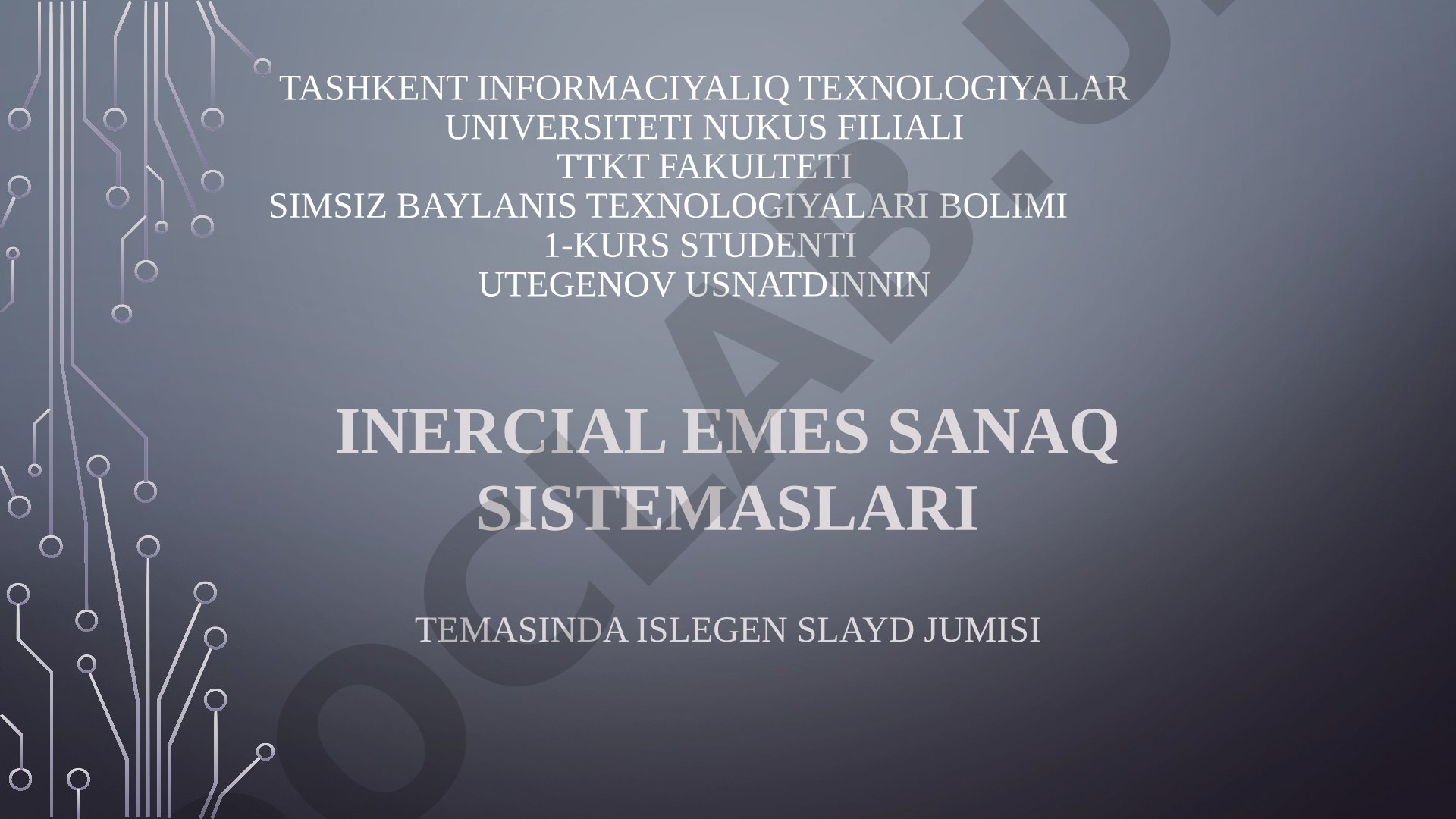 Inercial emes sanaq sistemaları