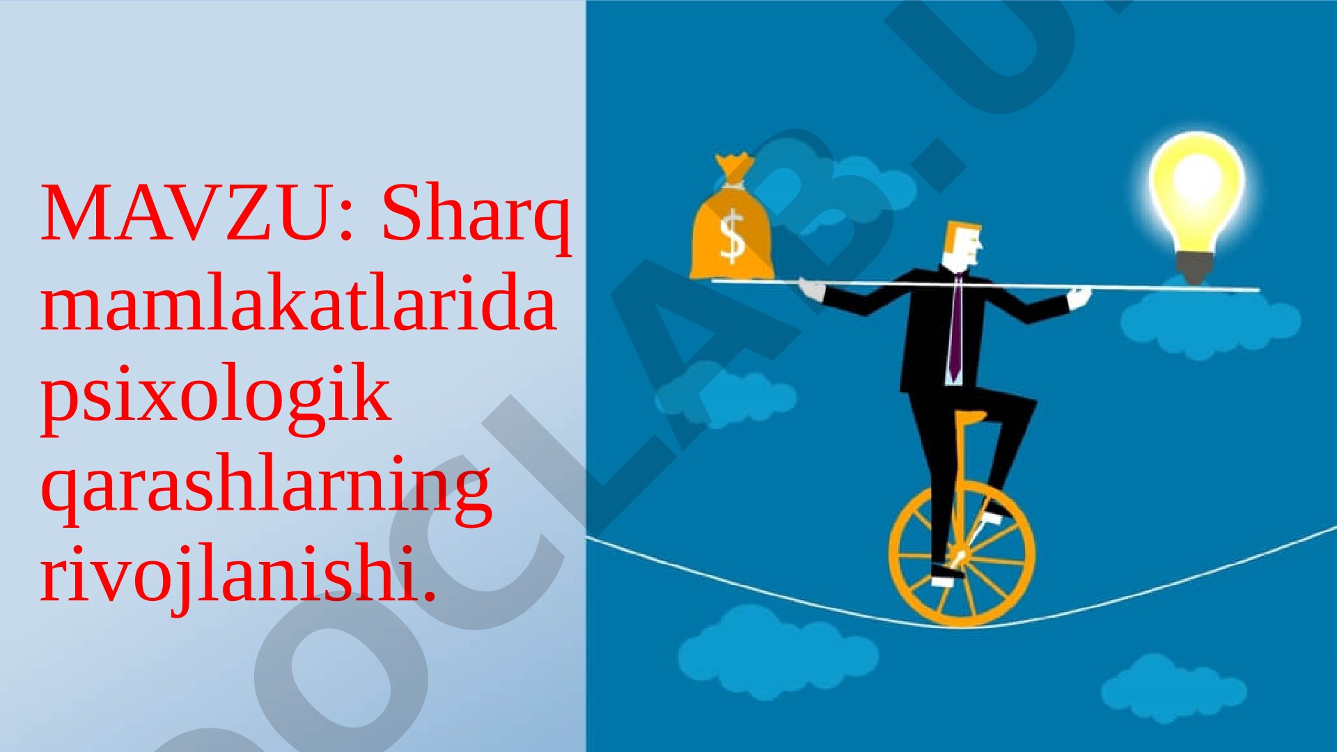 Sharq mamlakatlarida psixologik qarashlarning rivojlanishi