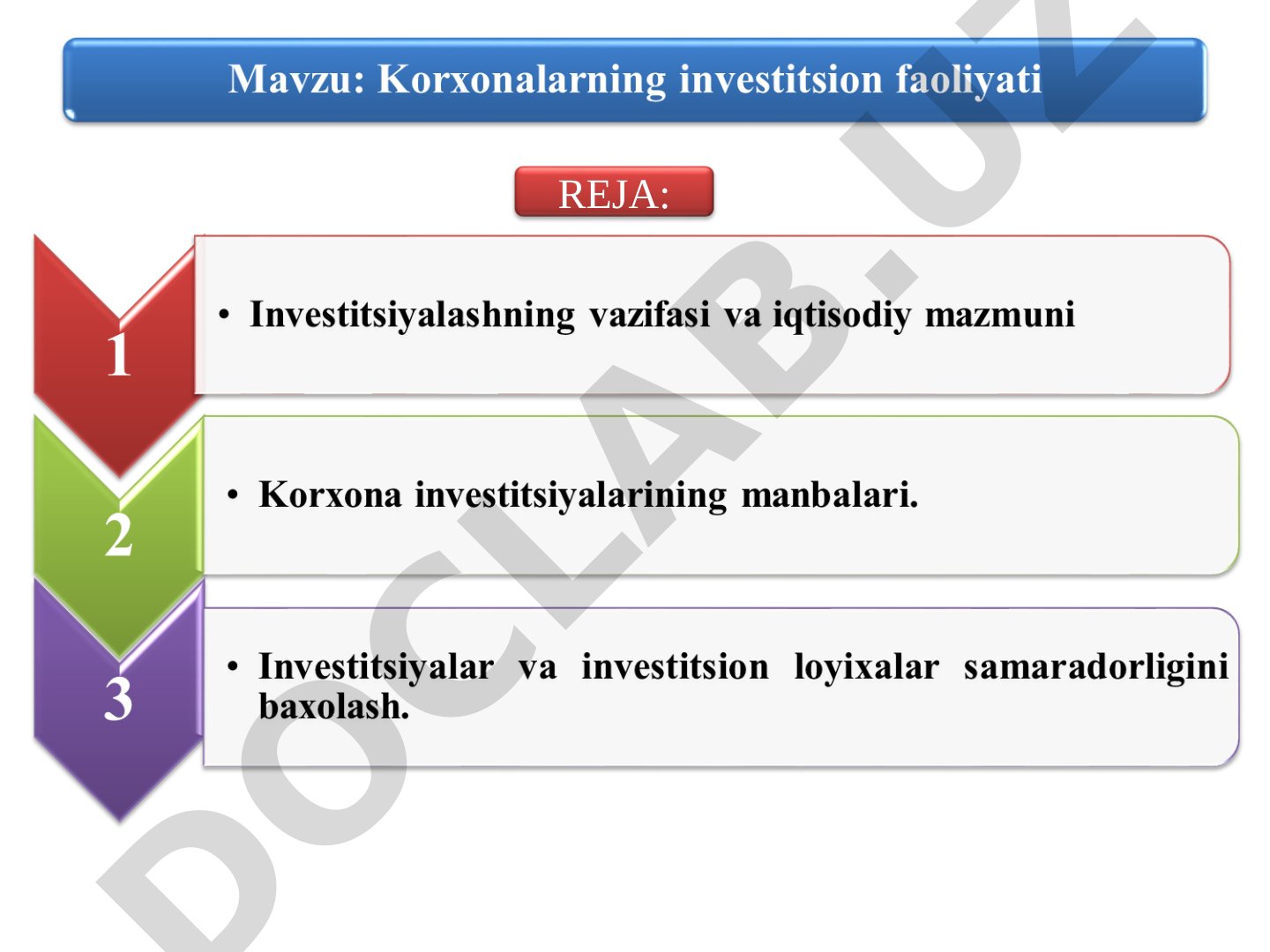 Investitsiya atamasi, O‘zbekiston Respublikasining investitsiya to‘g‘risidagi qonuni