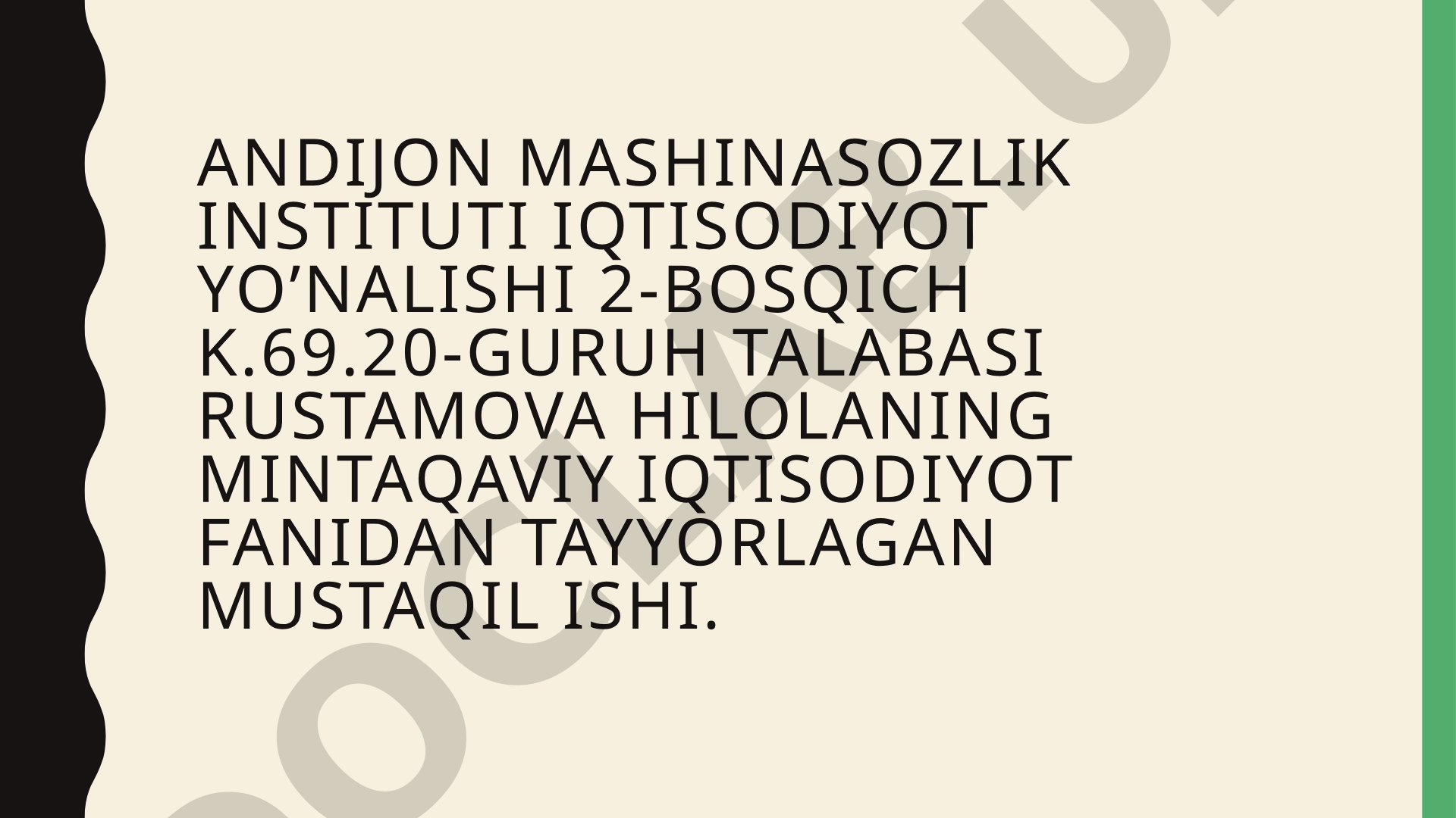 Farg'ona viloyatida qishloq xo'jaligi tarmog'ini rivojlantirish yo'llari