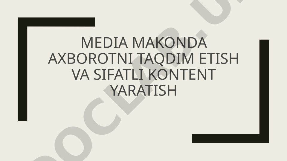 Ijtimoiy tarmoqlarda marketing va kontent yaratish