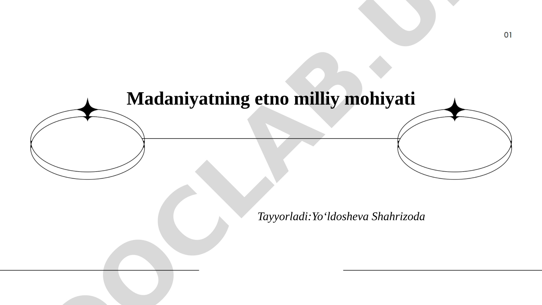 Madaniyatning etno milliy mohiyati