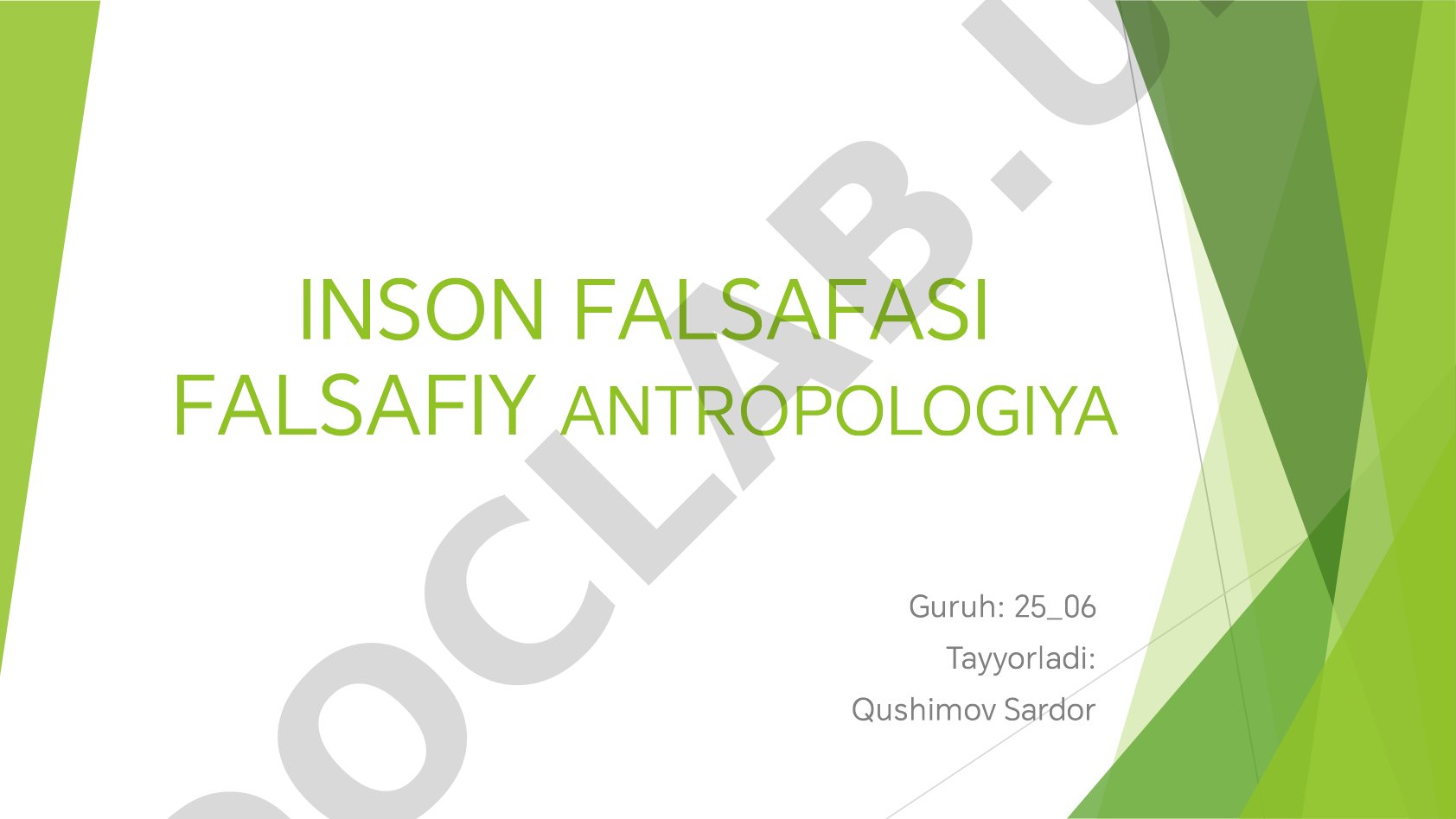 Inson falsafasi falsafiy antropologiya
