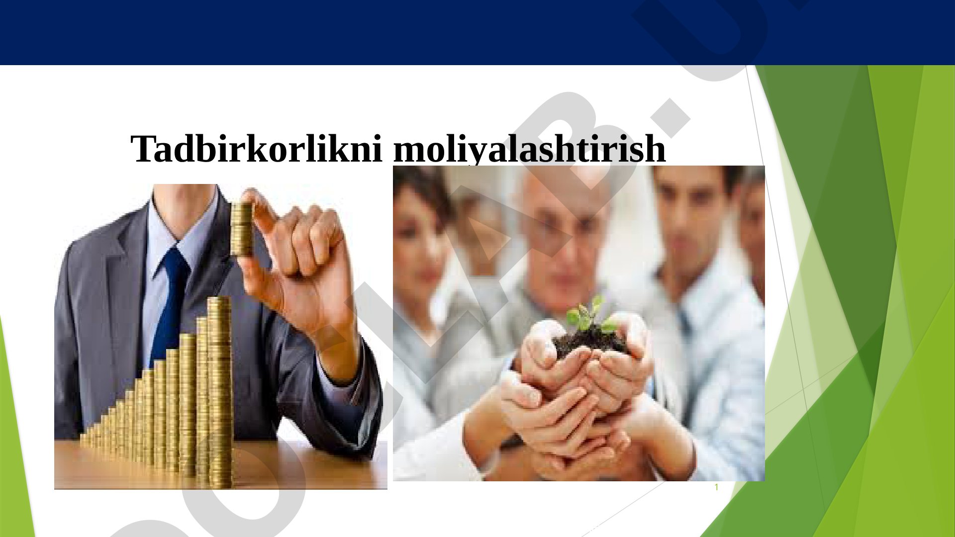 Tadbirkorlikni moliyalashtirish manbalari: ichki va tashqi, qisqa va uzoq muddatli