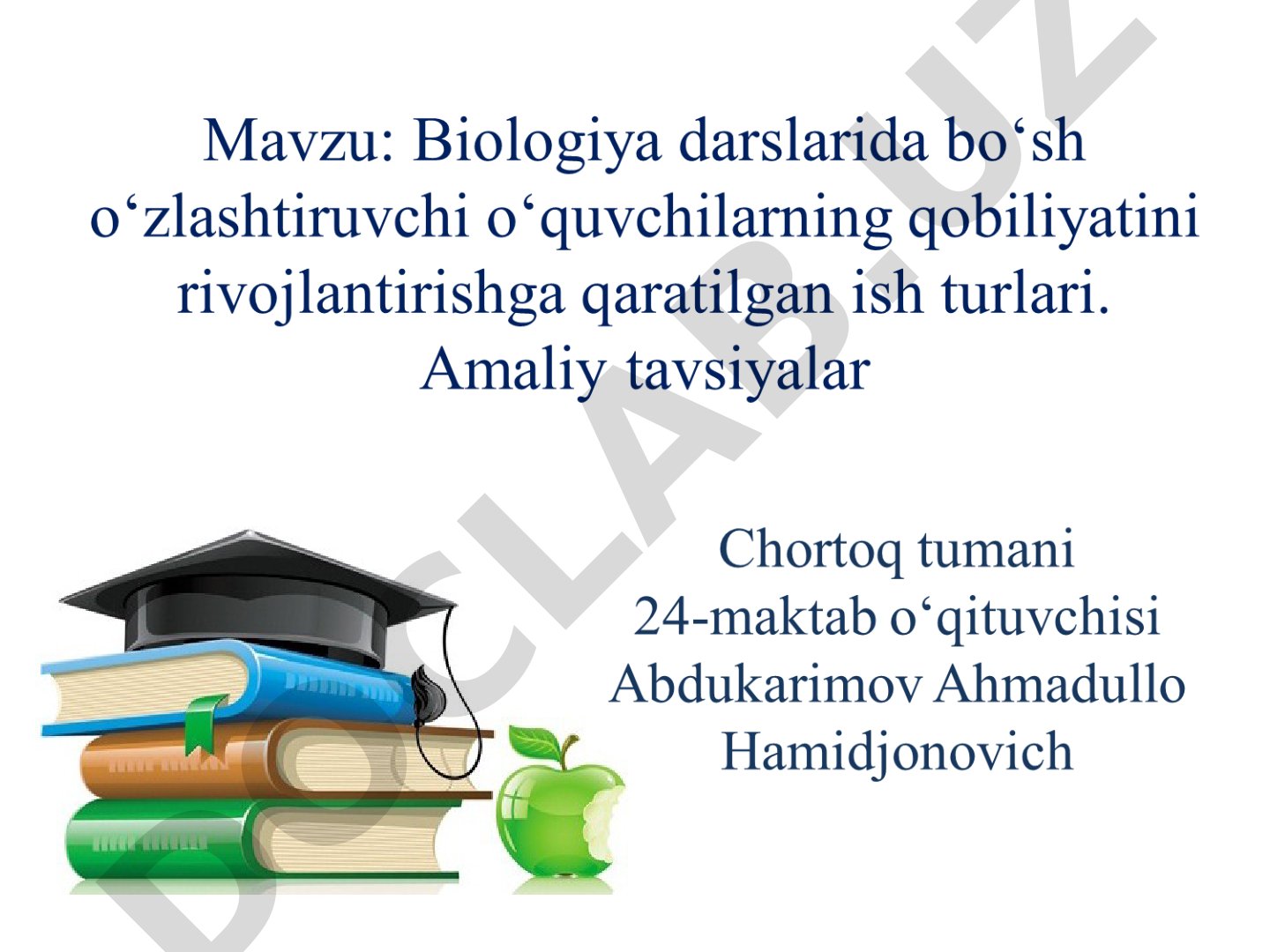 Biologiya fanida o‘quvchilardagi bo‘shliqlarning sabablari