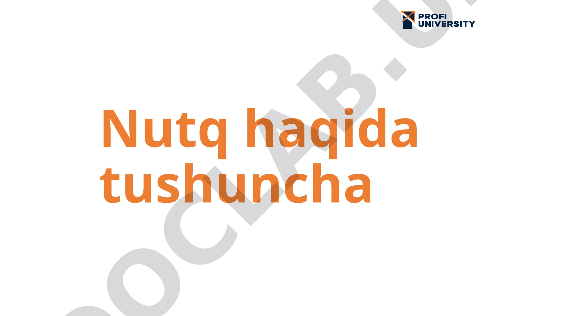 Nutq va muloqot haqida tushuncha