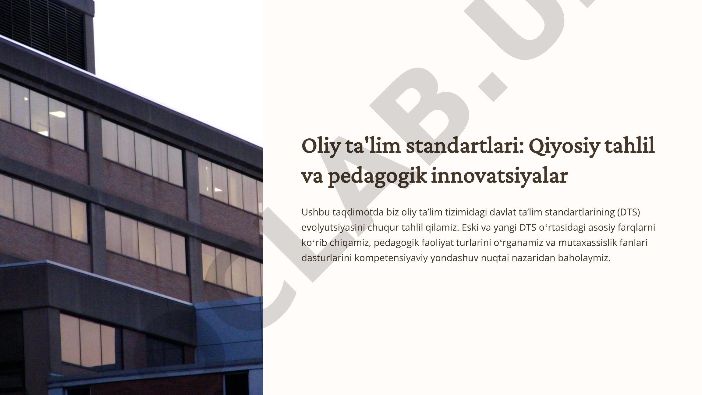 Oliy ta'lim standartlari: Qiyosiy tahlil va pedagogik innovatsiyalar