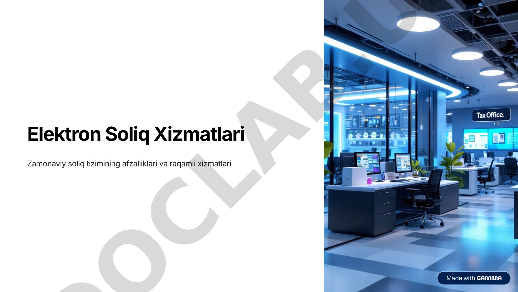 Elektron soliq xizmatlari