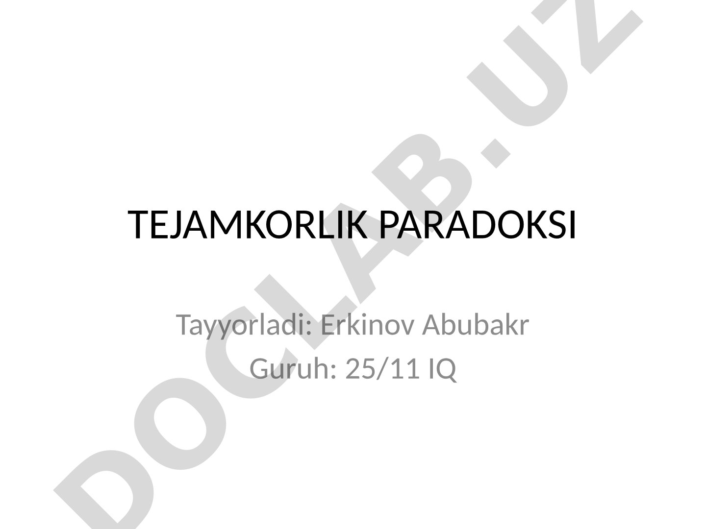 Tejamkorlik paradoksi tushunchasi, Keyns nazariyasi, iqtisodiyotga ta'siri va misollar