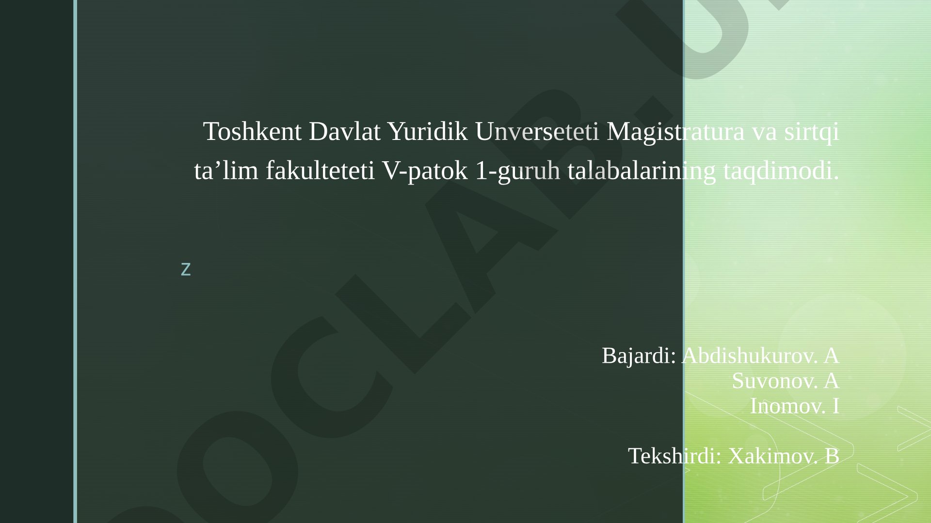 Protsessual harakatlarni amalga oshirish muddatlari