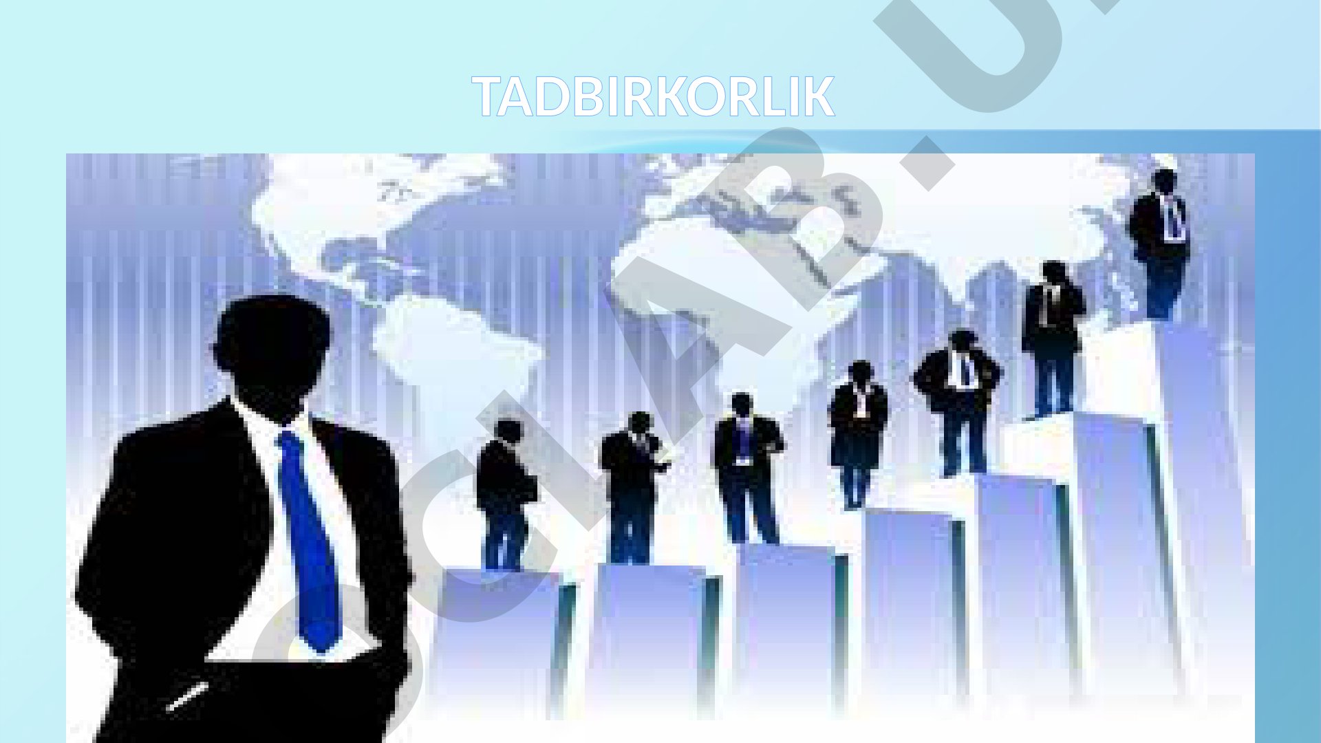 Tadbirkorlik faoliyati va uning turlari