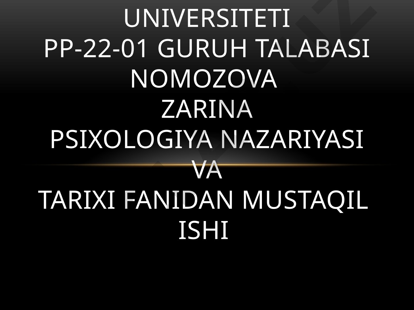 XVIII-asr psixologiyasiga umumiy tavsif