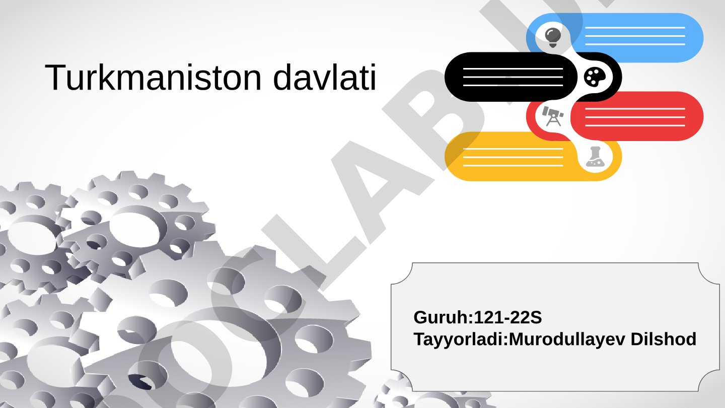 Turkmaniston siyosiy va iqtisodiy holati