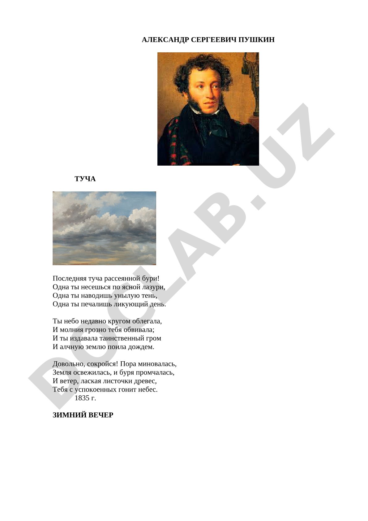 Стихотворения А.С. Пушкина