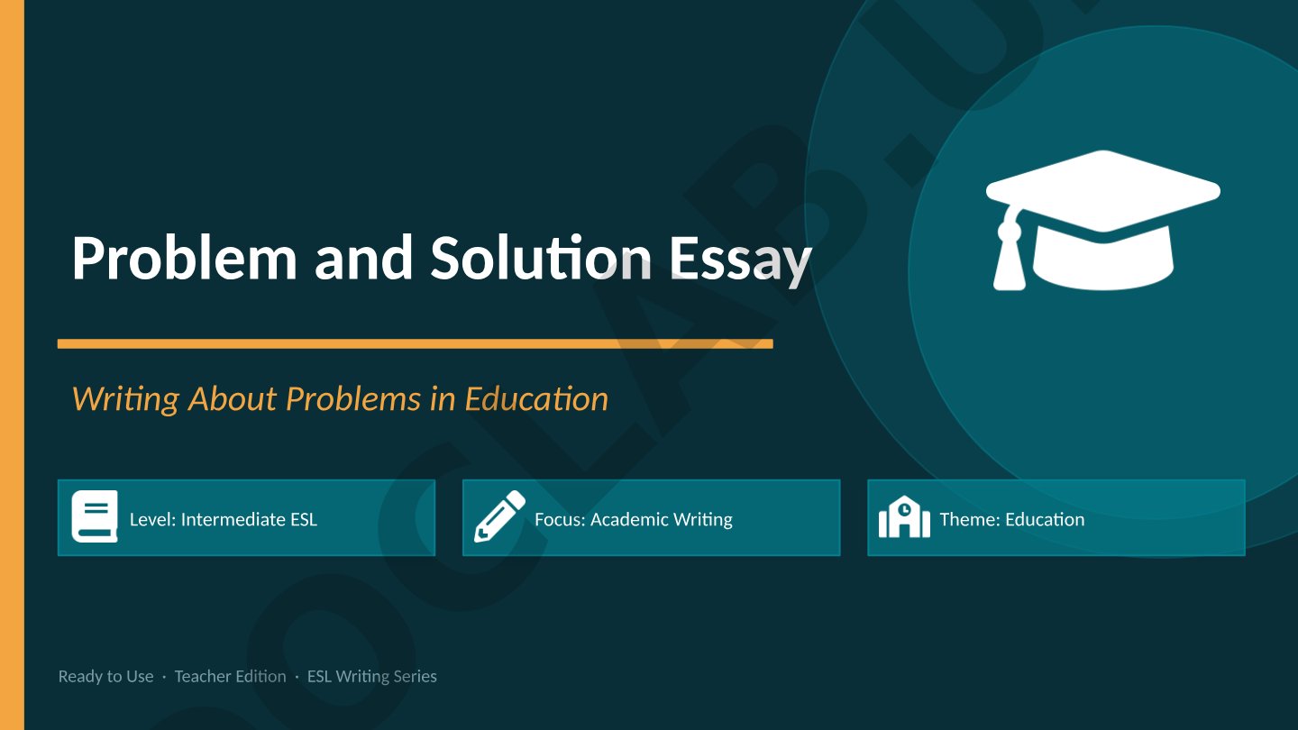 Problem-Solution Essay Writing in Education