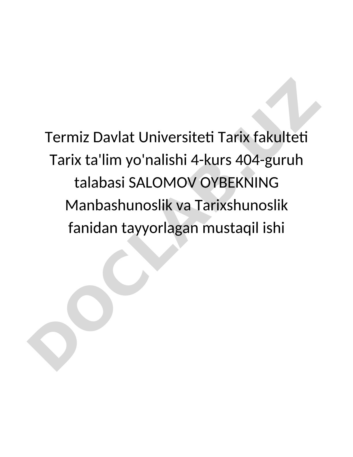 Ilk o'rta asrlarda O'rta Osiyoda tarixiy bilimlar rivojlanishi