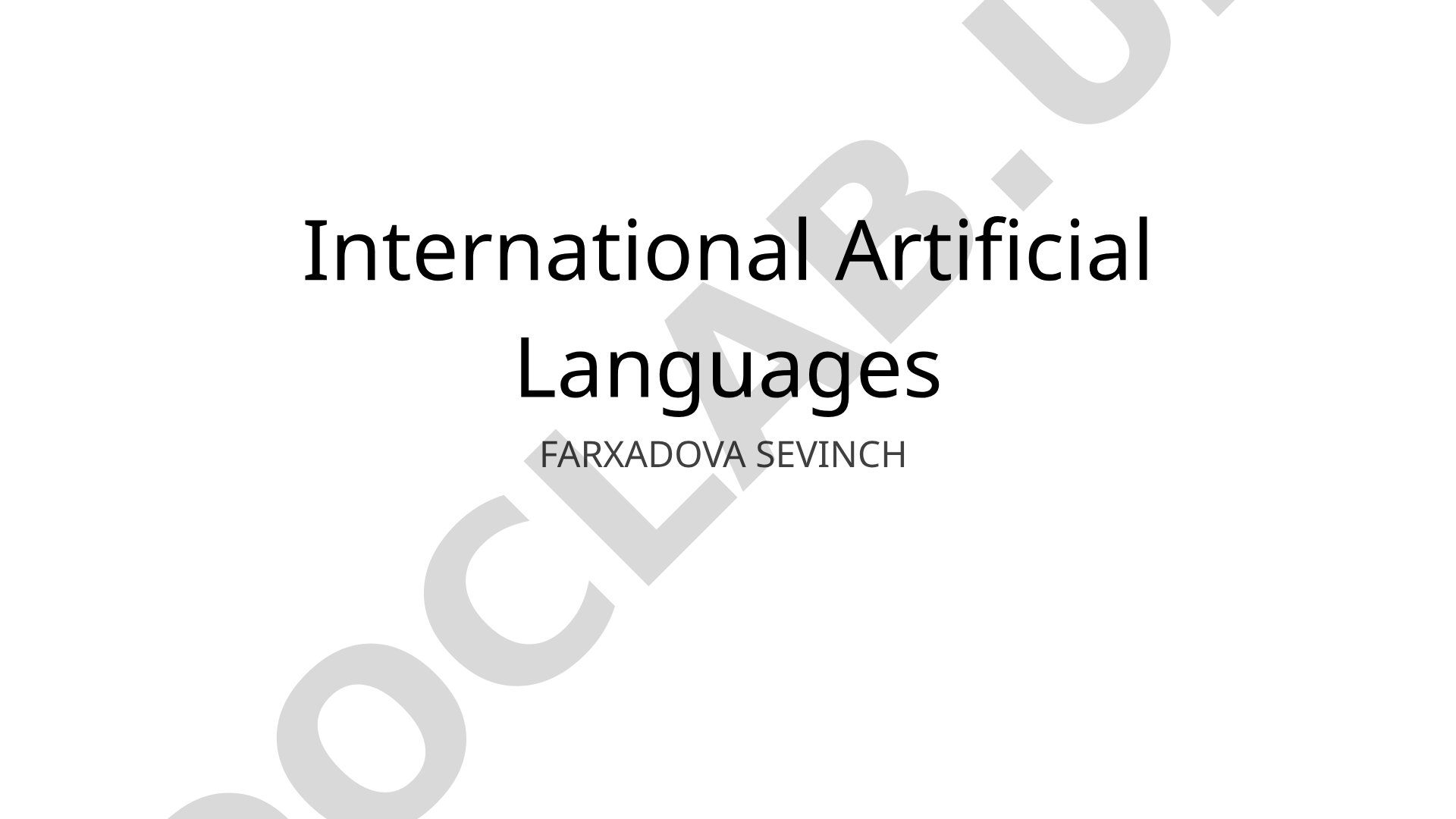 Overview of planned international languages: history, Esperanto, Ido, Interlingua