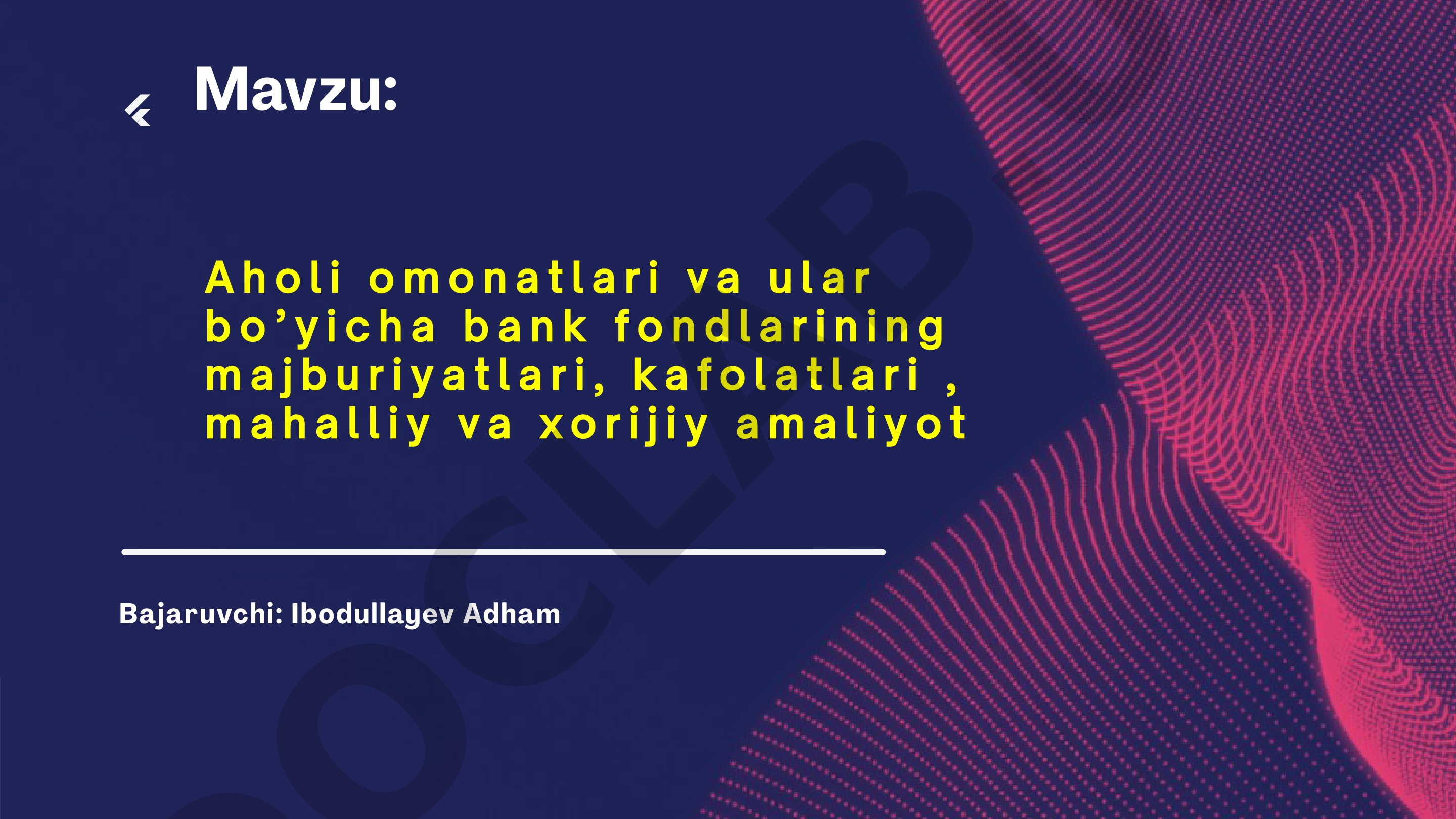 Aholi omonatlari va ular bo'yicha bank fondlarining majburiyatlari, kafolatlari, mahalliy va xorijiy amaliyot