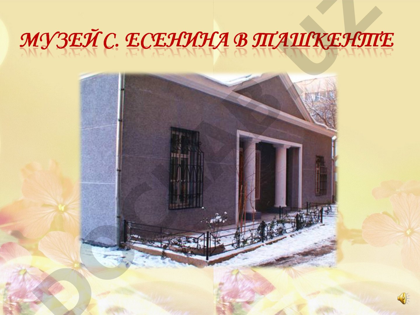 Литературный музей Сергея Есенина в Ташкенте
