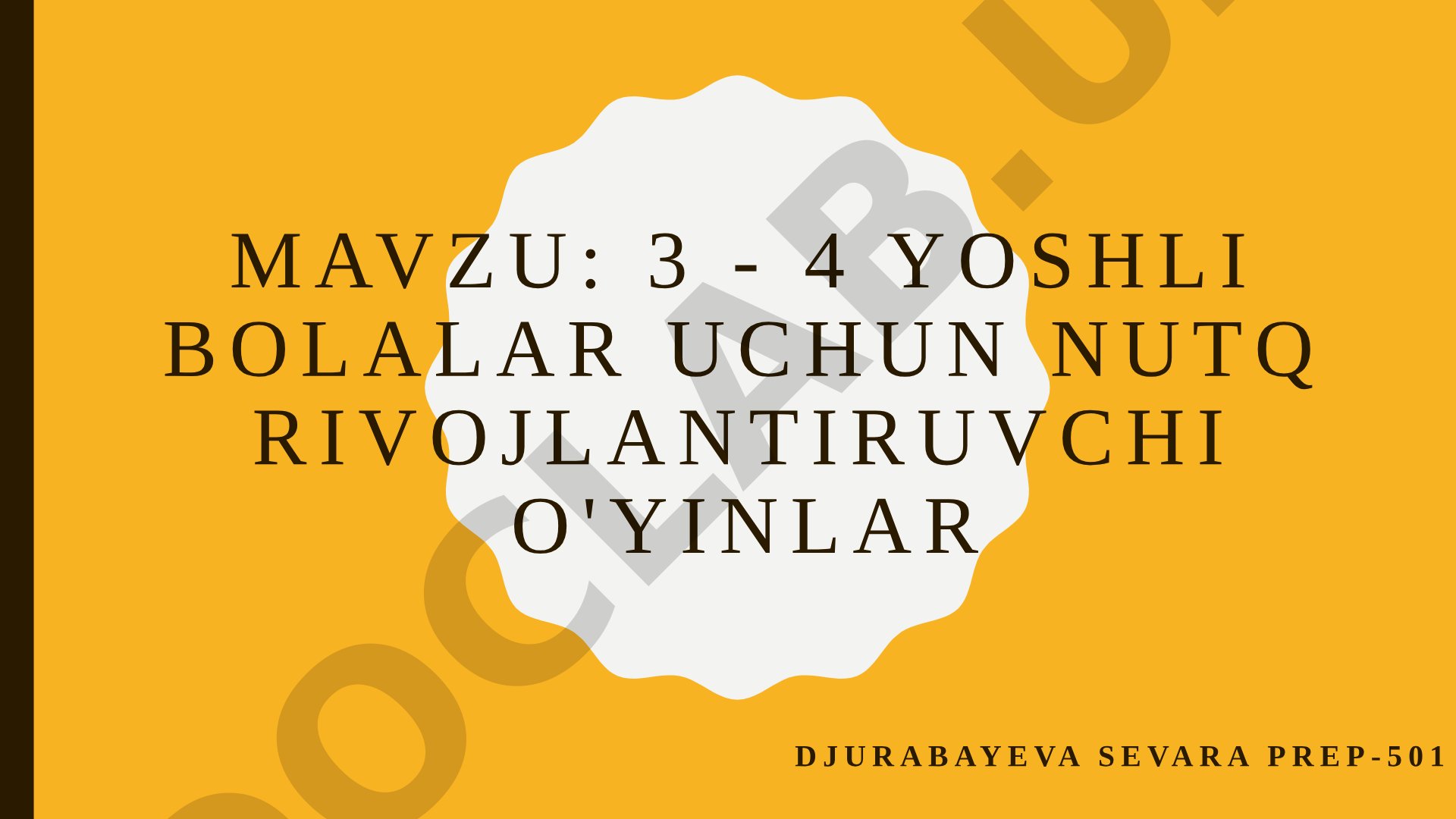 3-4 yoshli bolalar uchun nutq rivojlantiruvchi o'yinlar