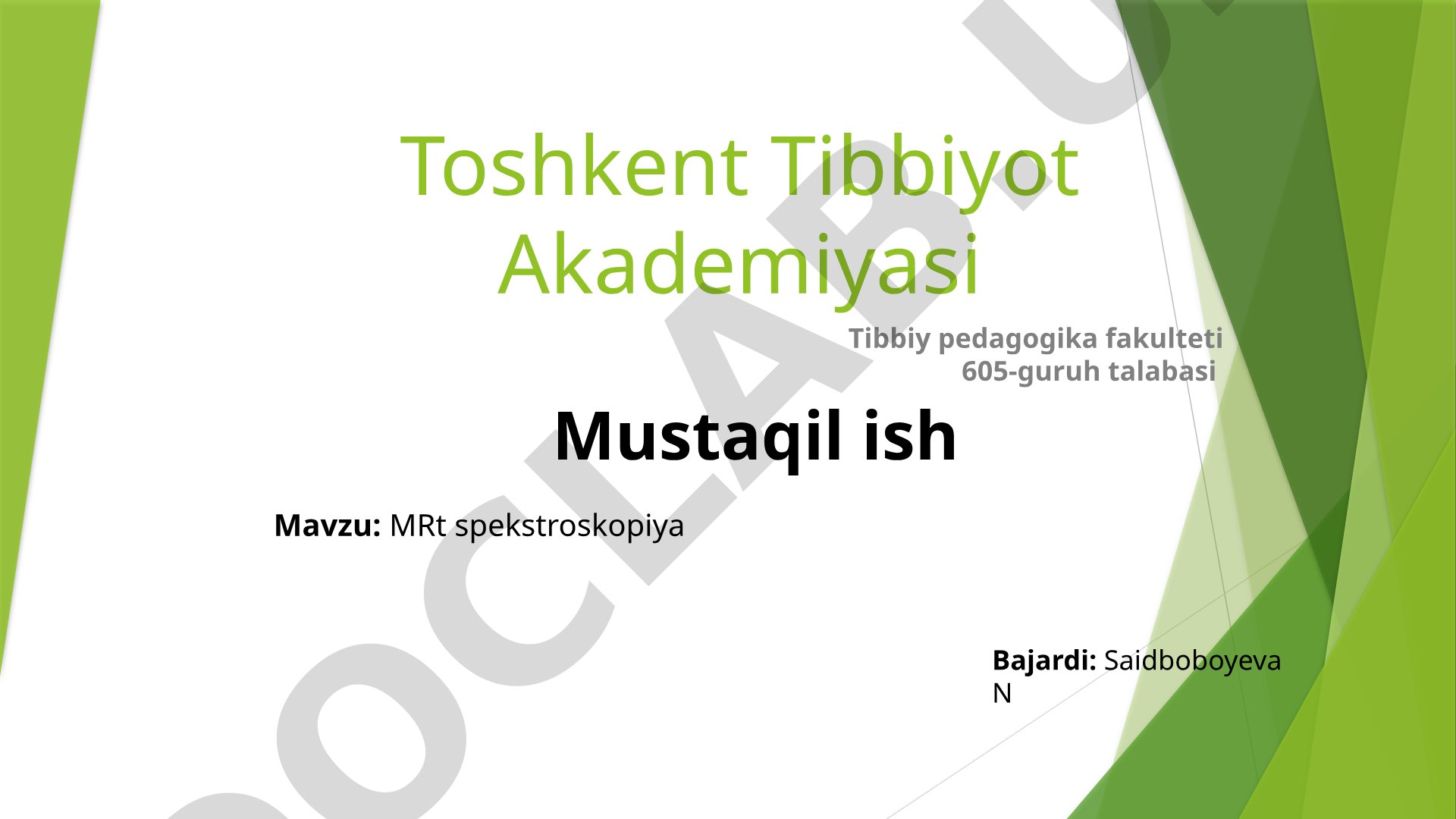 MRt spekstroskopiya