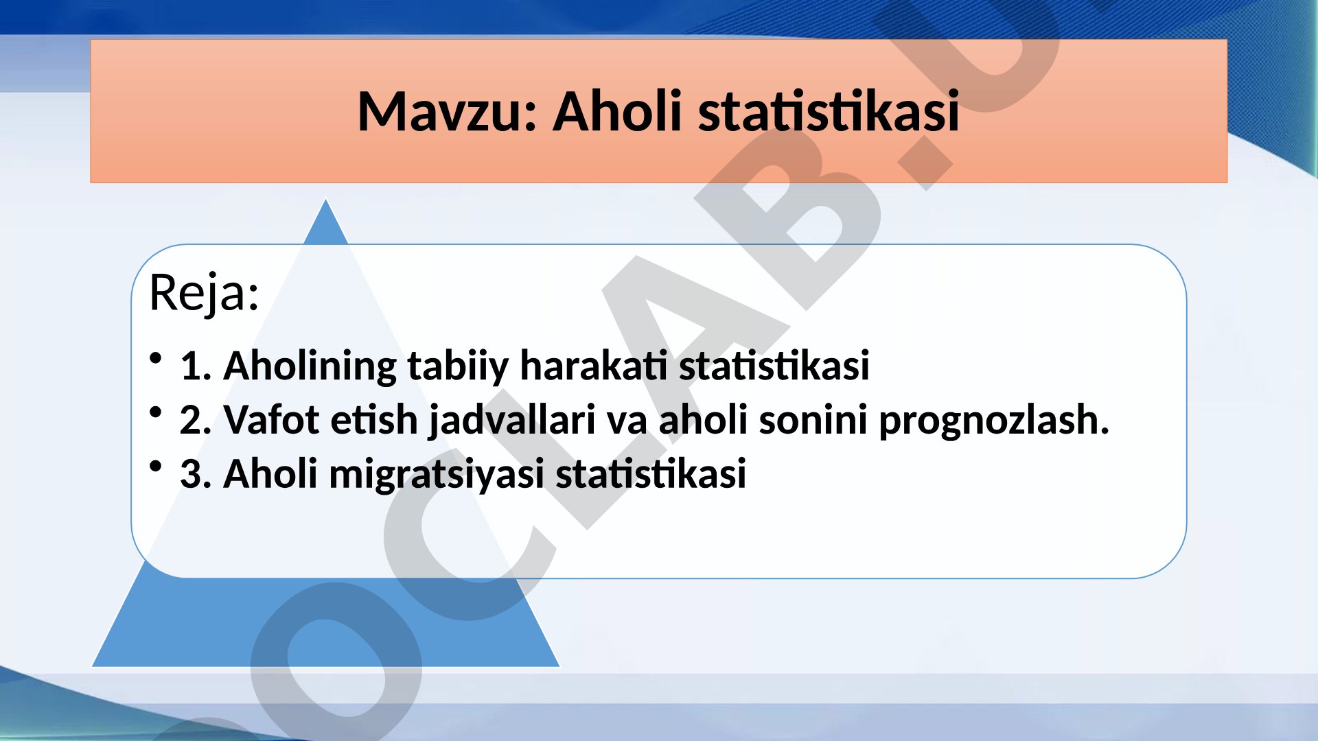 Aholi statistikasi