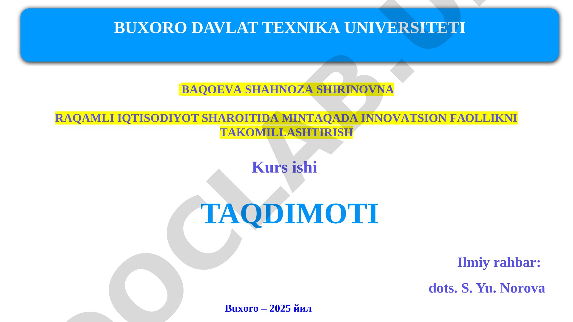 Raqamli iqtisodiyot sharoitida mintaqada innovatsion faollikni takomillashtirish