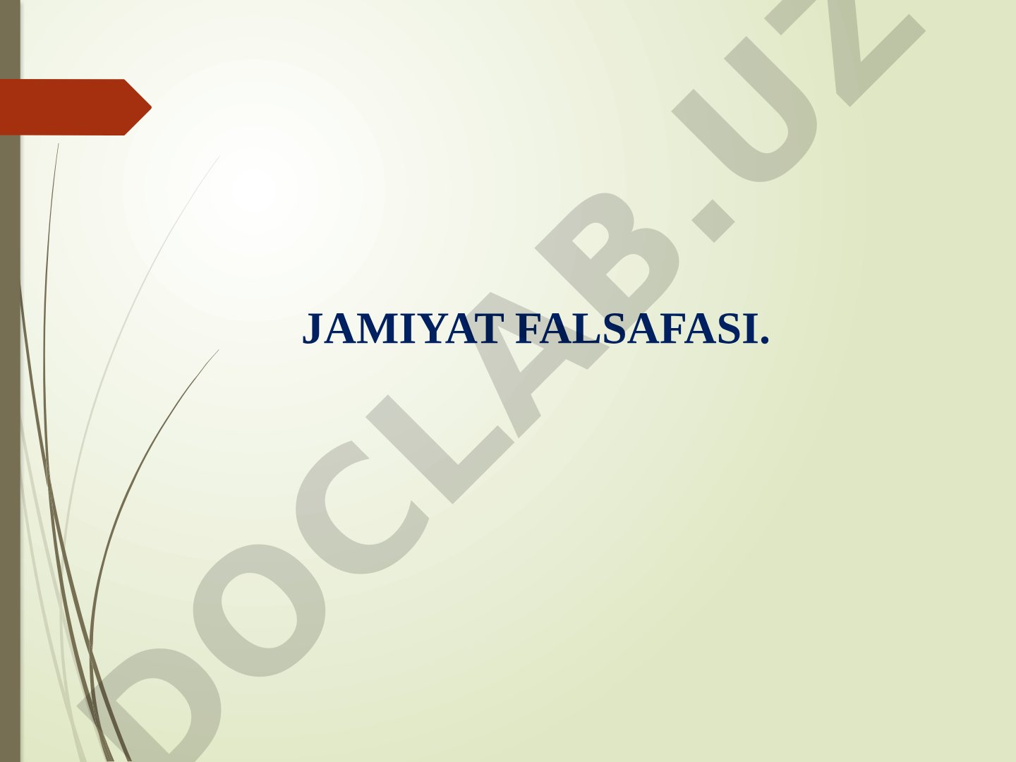 Jamiyat falsafasi